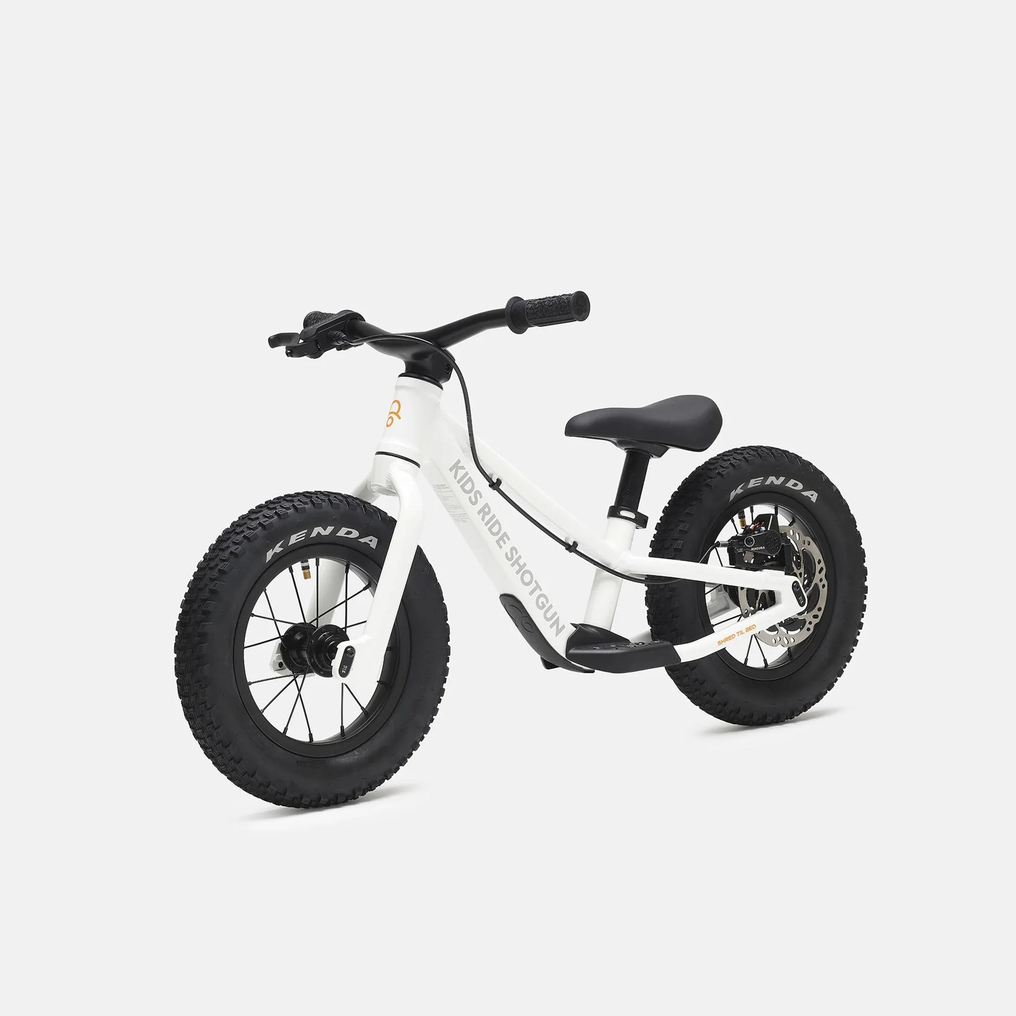 Kids Ride Shotgun Dirt Hero Off-Road Balance Bike 12" Arctic Storm White
