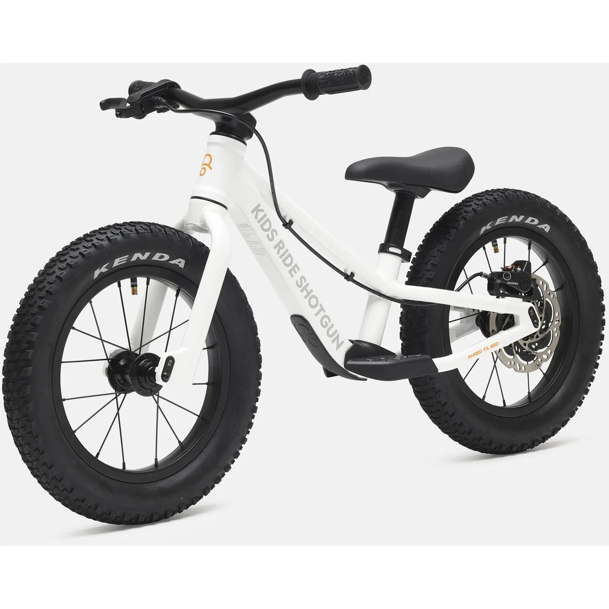 Kids Ride Shotgun Dirt Hero Off-Road Balance Bike 14" Arctic Storm White
