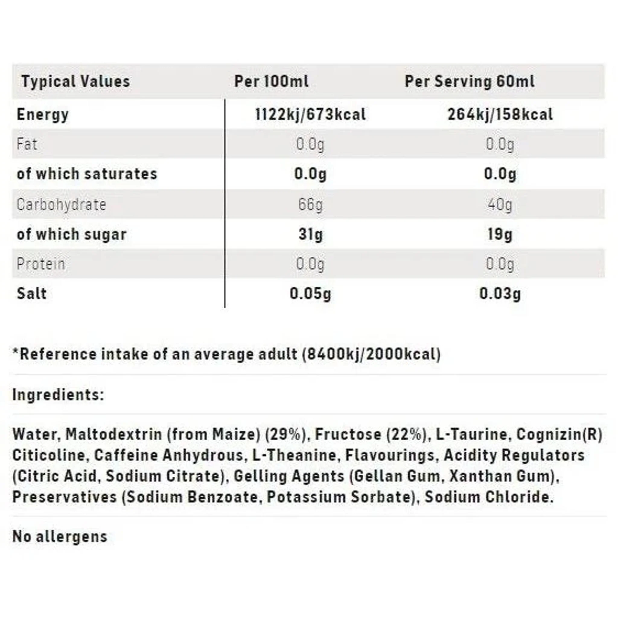 SIS Beta Fuel+Nootropics Dual Source Energy Gel 60ml Apple - Image 2