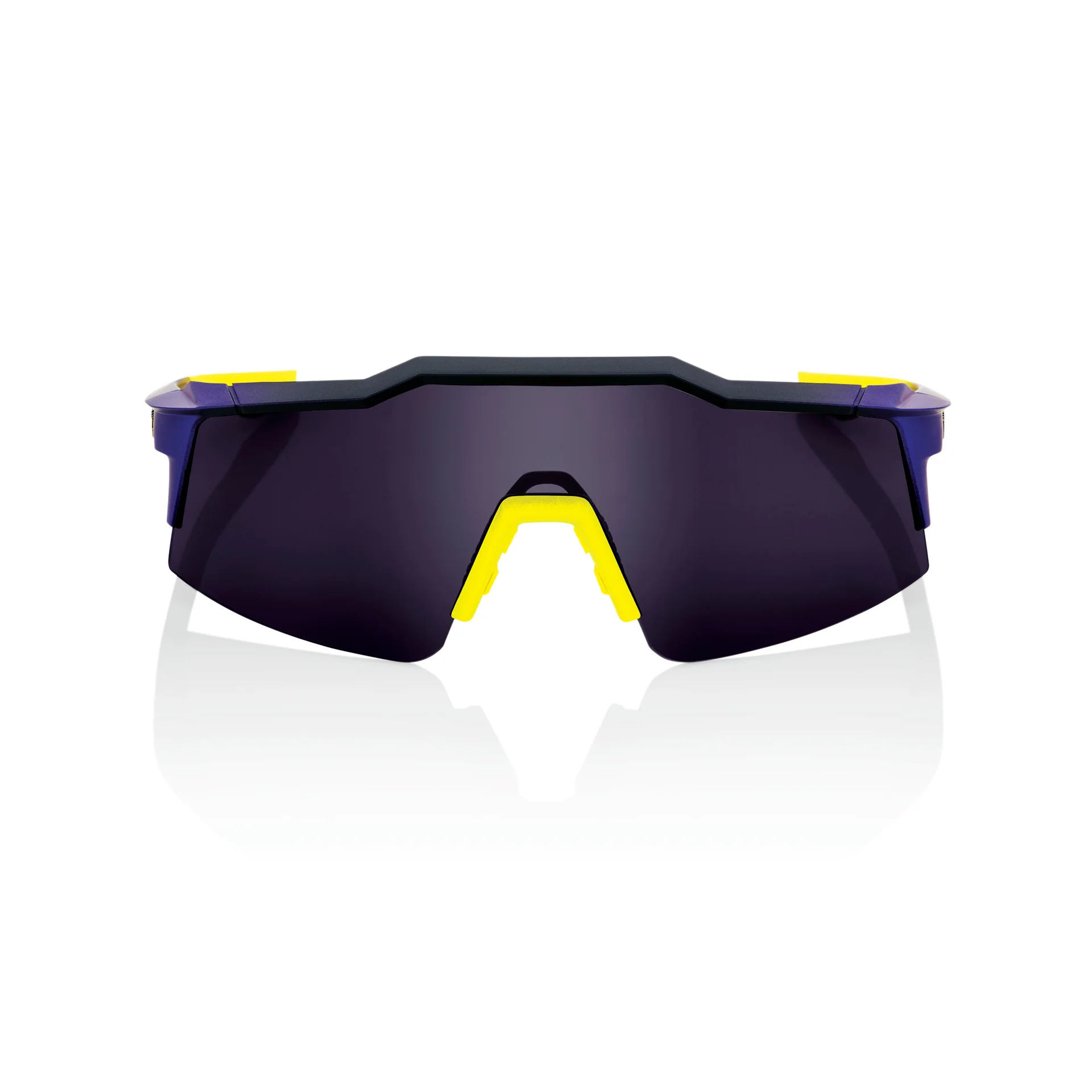 100% Speedcraft SL Sunglasses Matte Metallic Digital Brights with Smoke Lens - Image 2