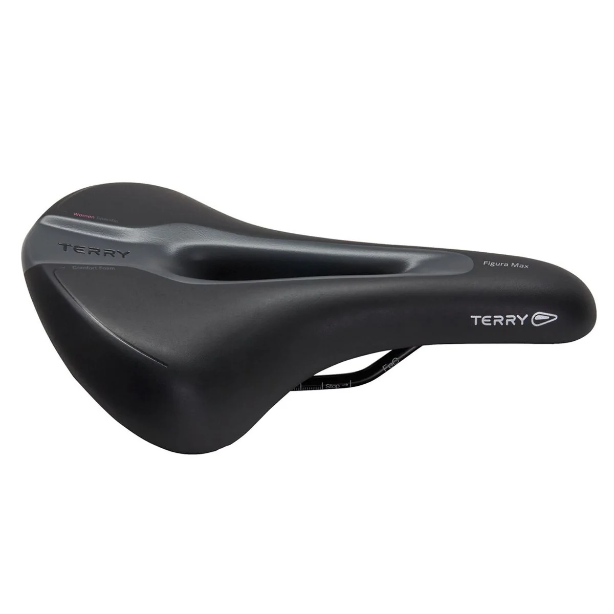 Terry Saddle Figura Max Women's Black Fitness - Image 2