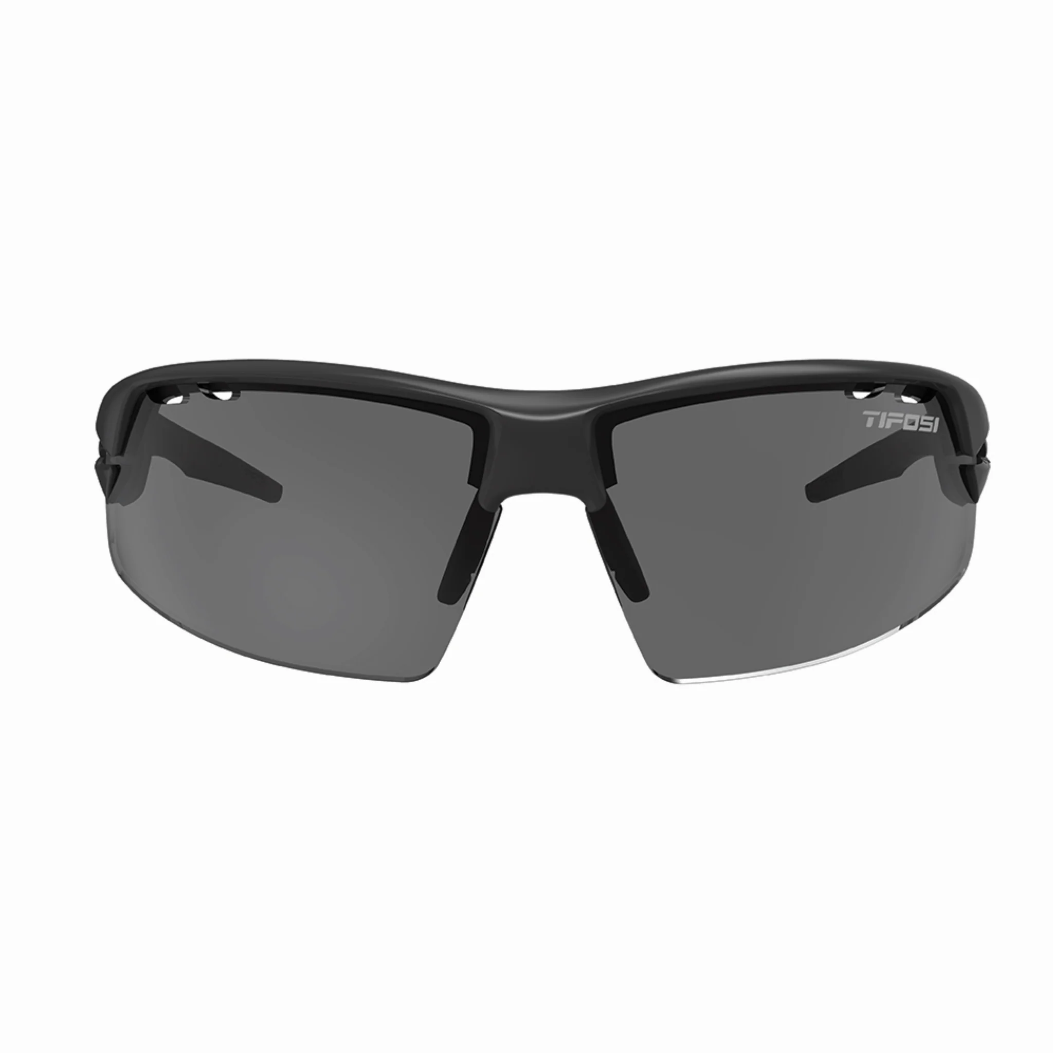 Tifosi Crit Cycling Sunglasses Matte Black/Smoke/AC Red/Clear Lens - Image 2