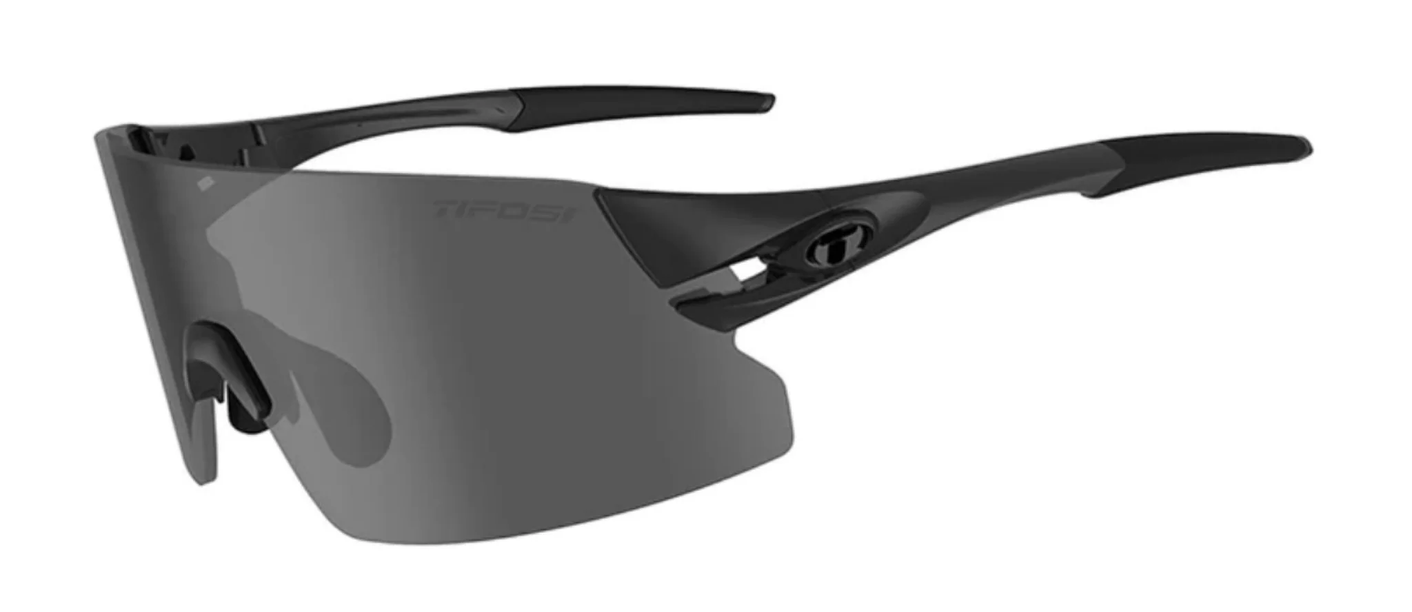 Tifosi Rail XC Cycling Glasses Blackout/Smoke/AC Red/Clear Lens - Image 2