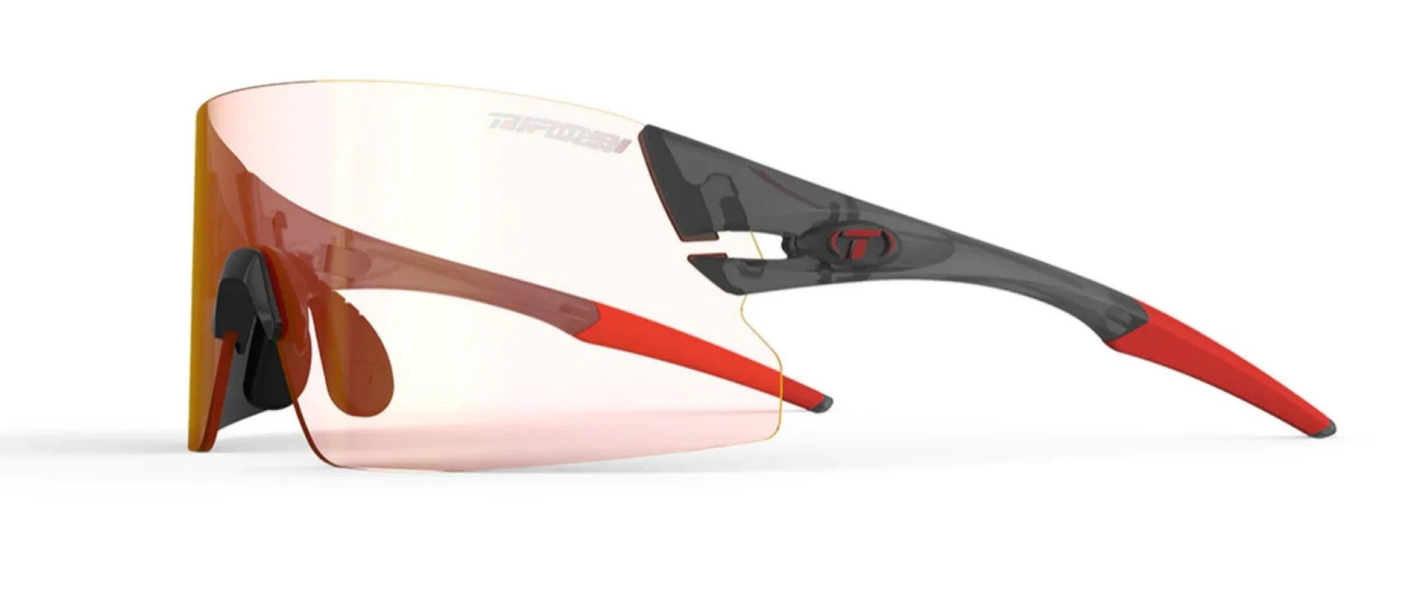 Tifosi Rail XC Cycling Glasses Satin Vapor/Clarion Red Fototec Lens - Image 2
