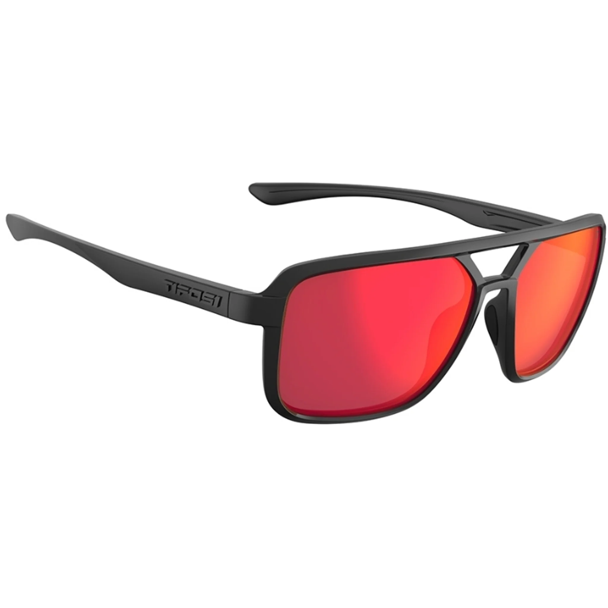 Tifosi Salto Sunglasses Blackout With Smoke Red Mirror Lens - Image 3