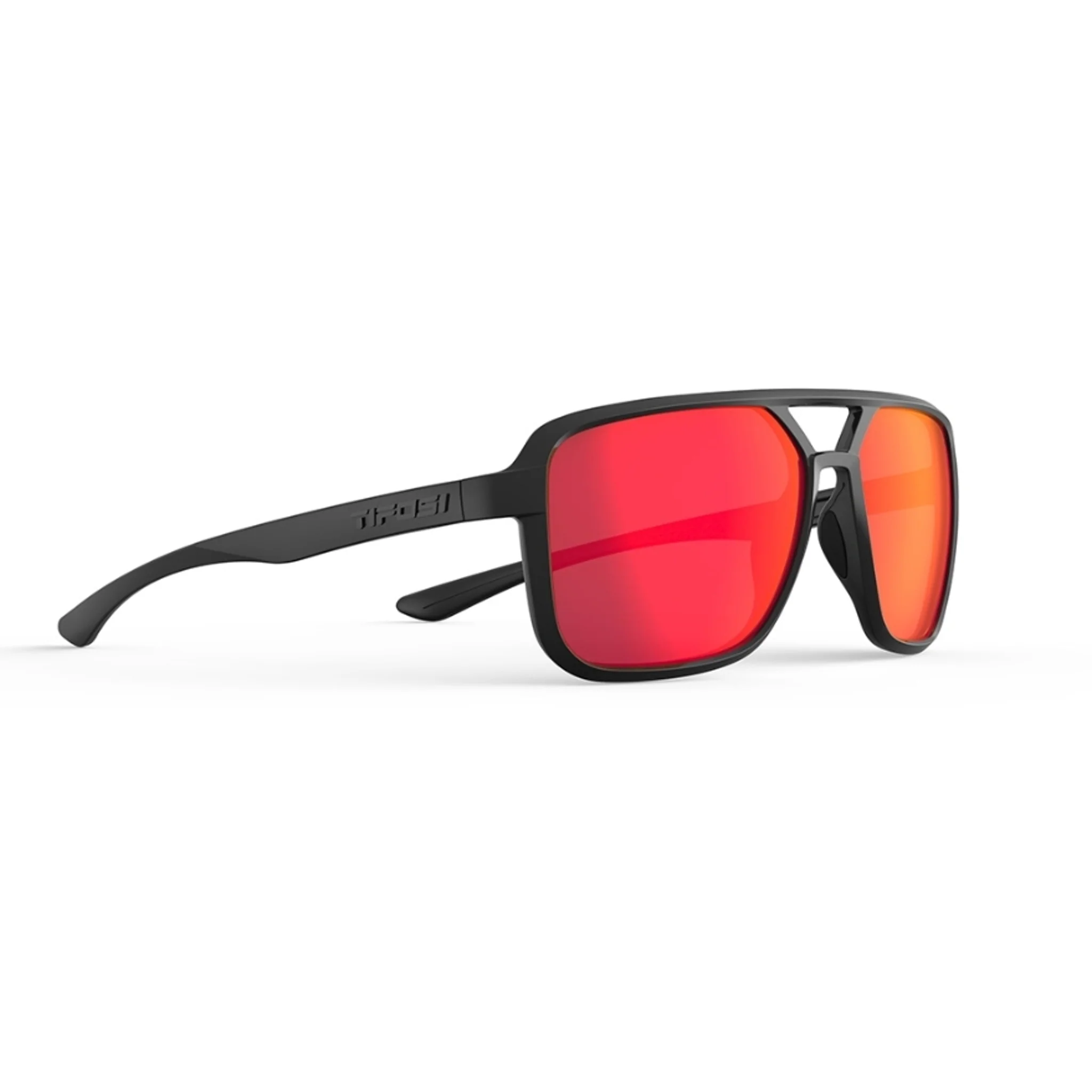 Tifosi Salto Sunglasses Blackout With Smoke Red Mirror Lens - Image 5