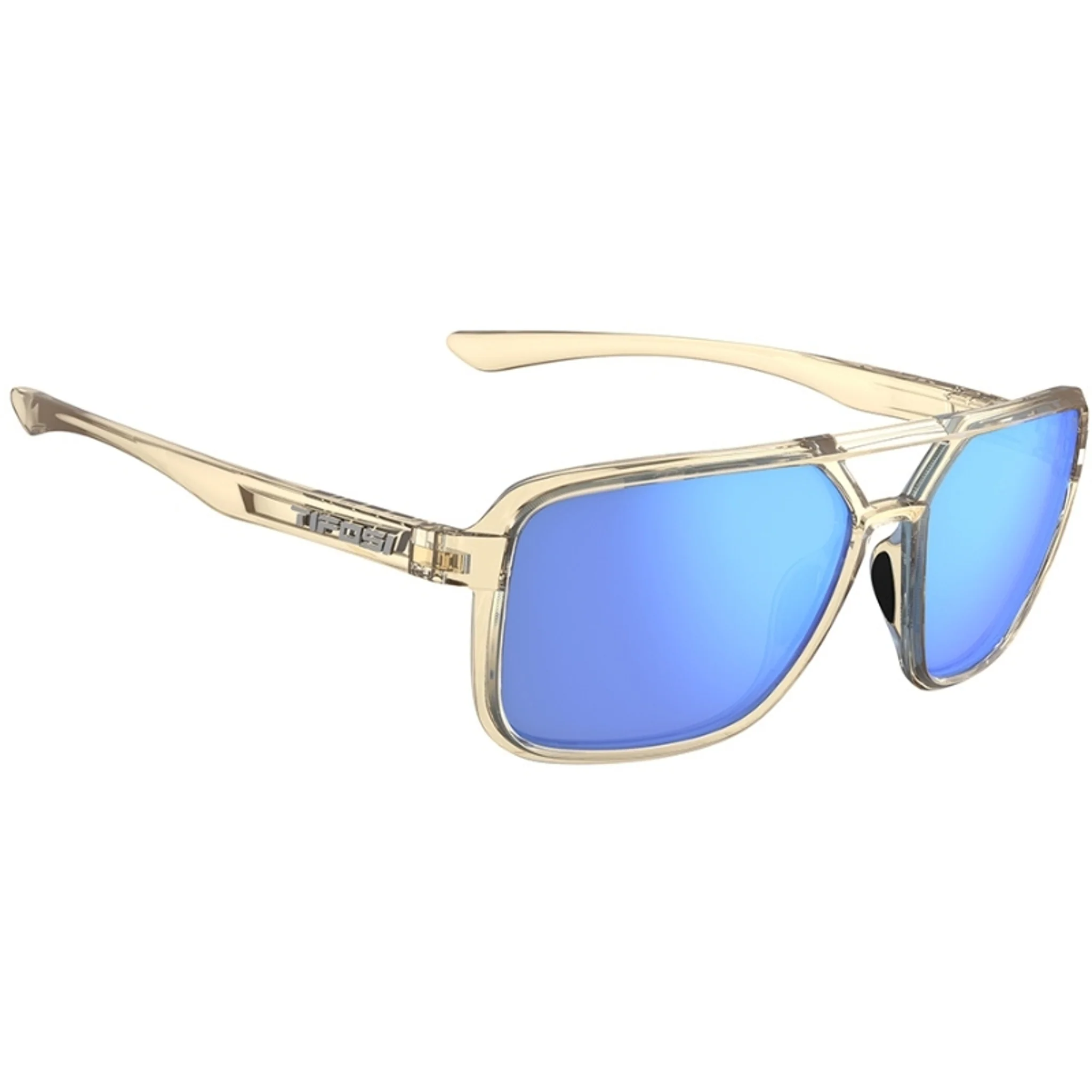 Tifosi Salto Sunglasses Golden Ray With Sky Blue Mirror Lens - Image 3