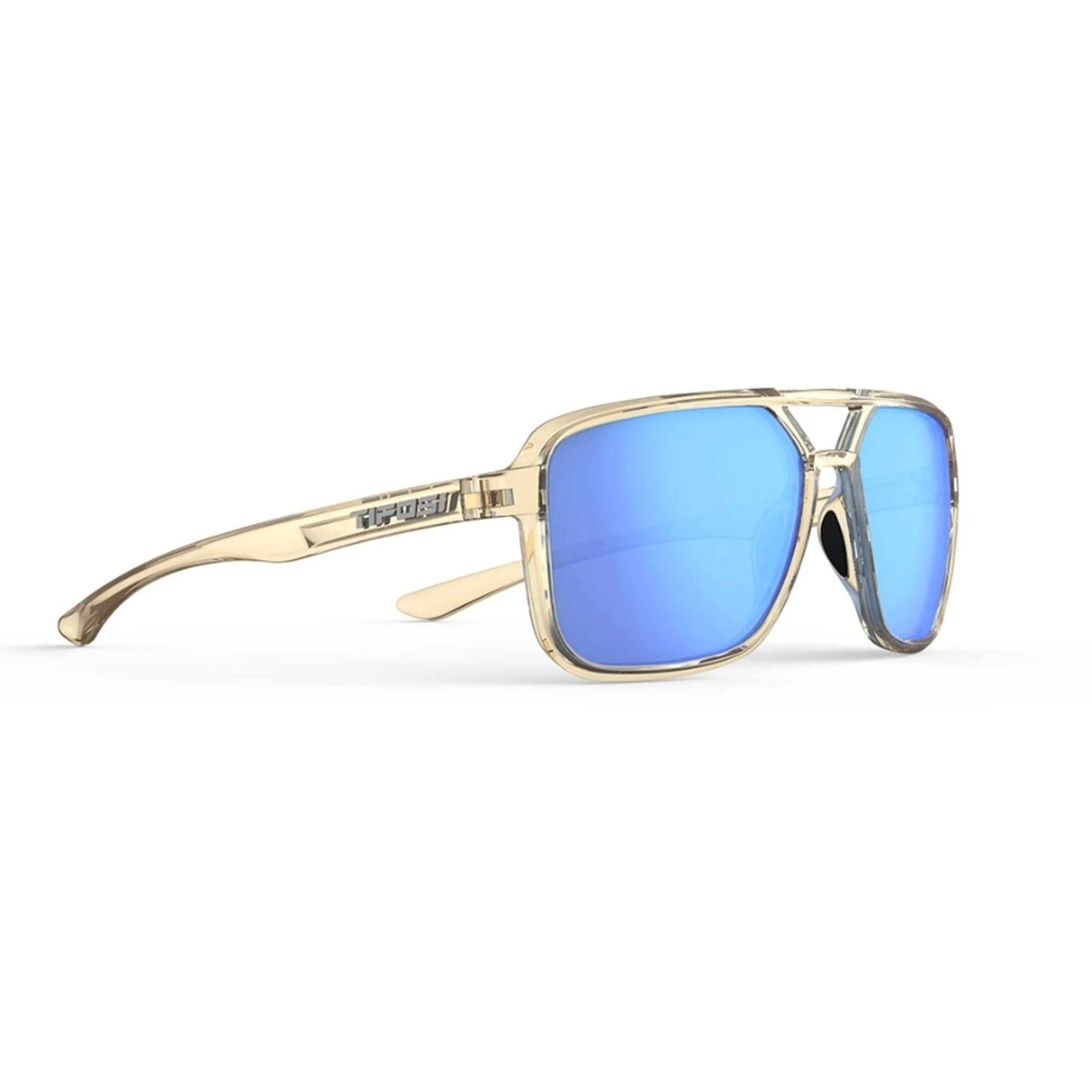 Tifosi Salto Sunglasses Golden Ray With Sky Blue Mirror Lens - Image 5