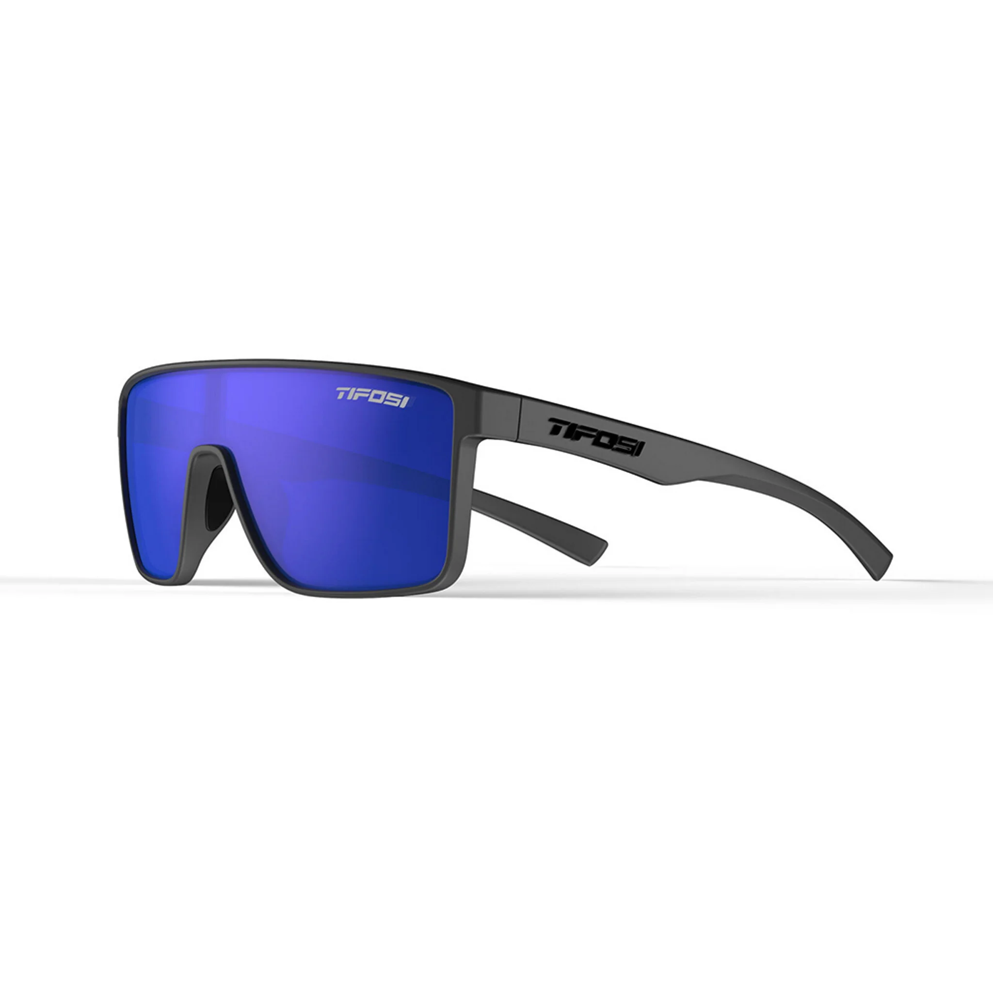 Tifosi Sanctum Sunglasses Matte Gunmetal with Cobalt Blue Mirror Lens - Image 3