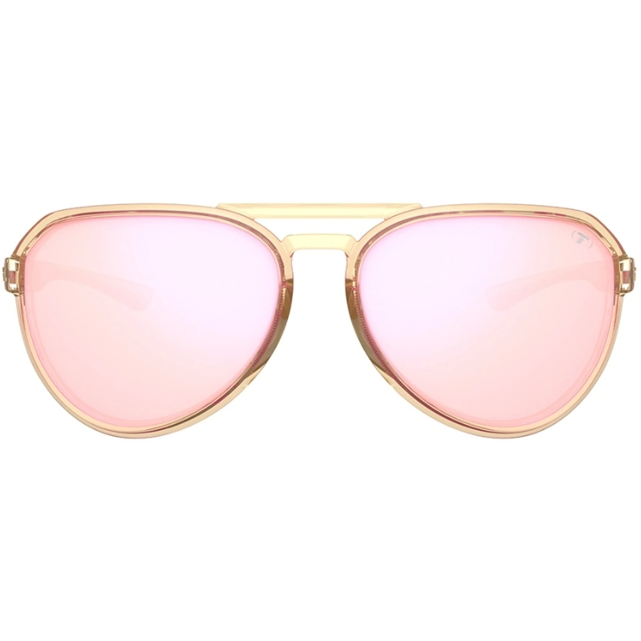 Tifosi Selca Sunglasses Crystal Brown With Pink Mirror Lens - Image 2