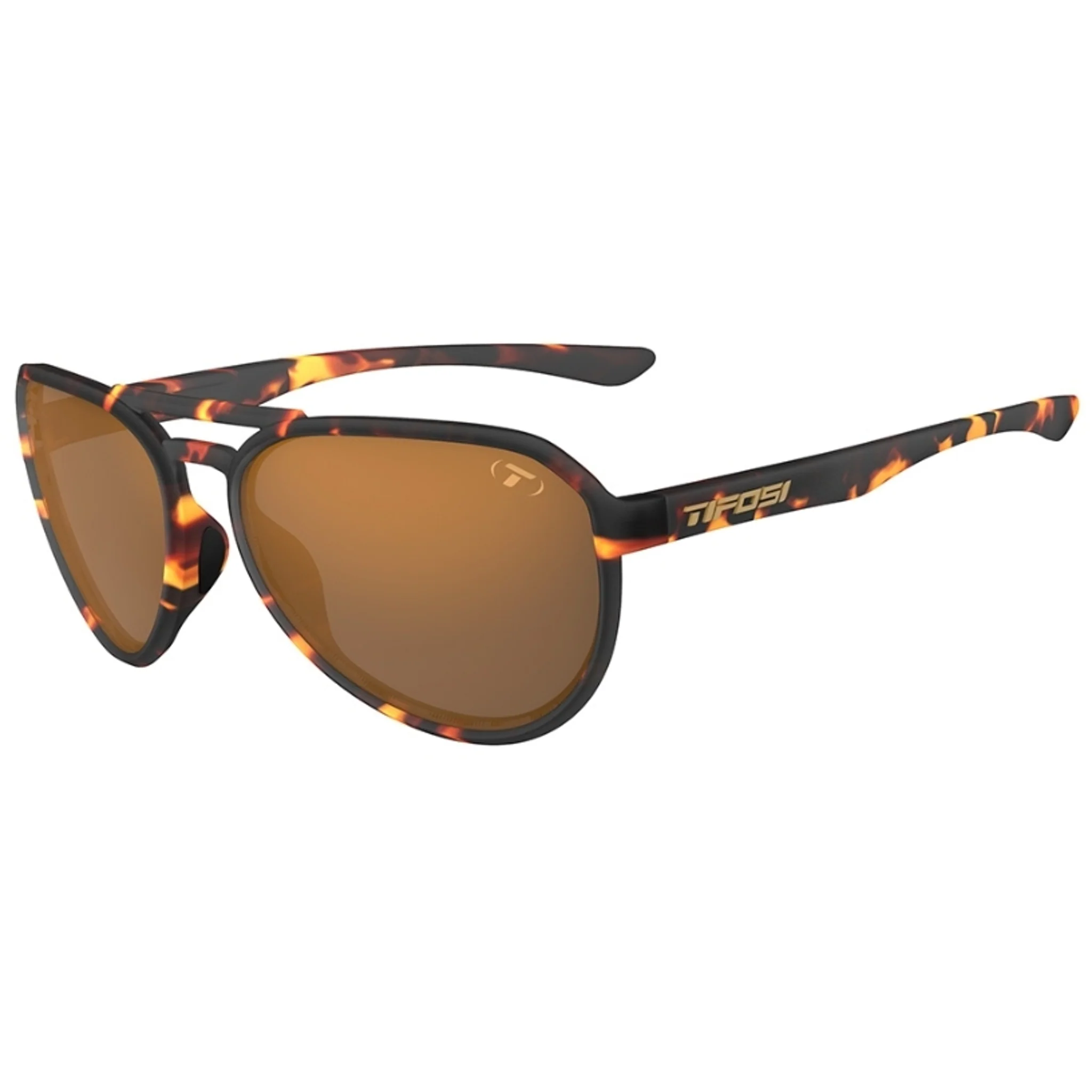 Tifosi Selca Sunglasses Matte Tortoise With Brown Lens