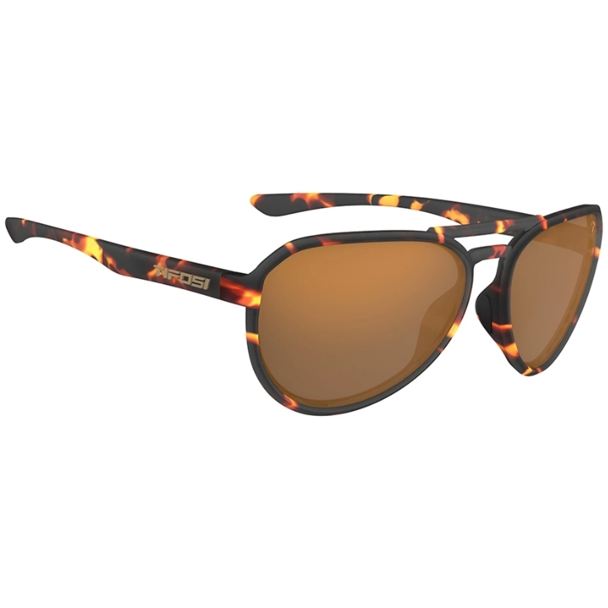 Tifosi Selca Sunglasses Matte Tortoise With Brown Lens - Image 3