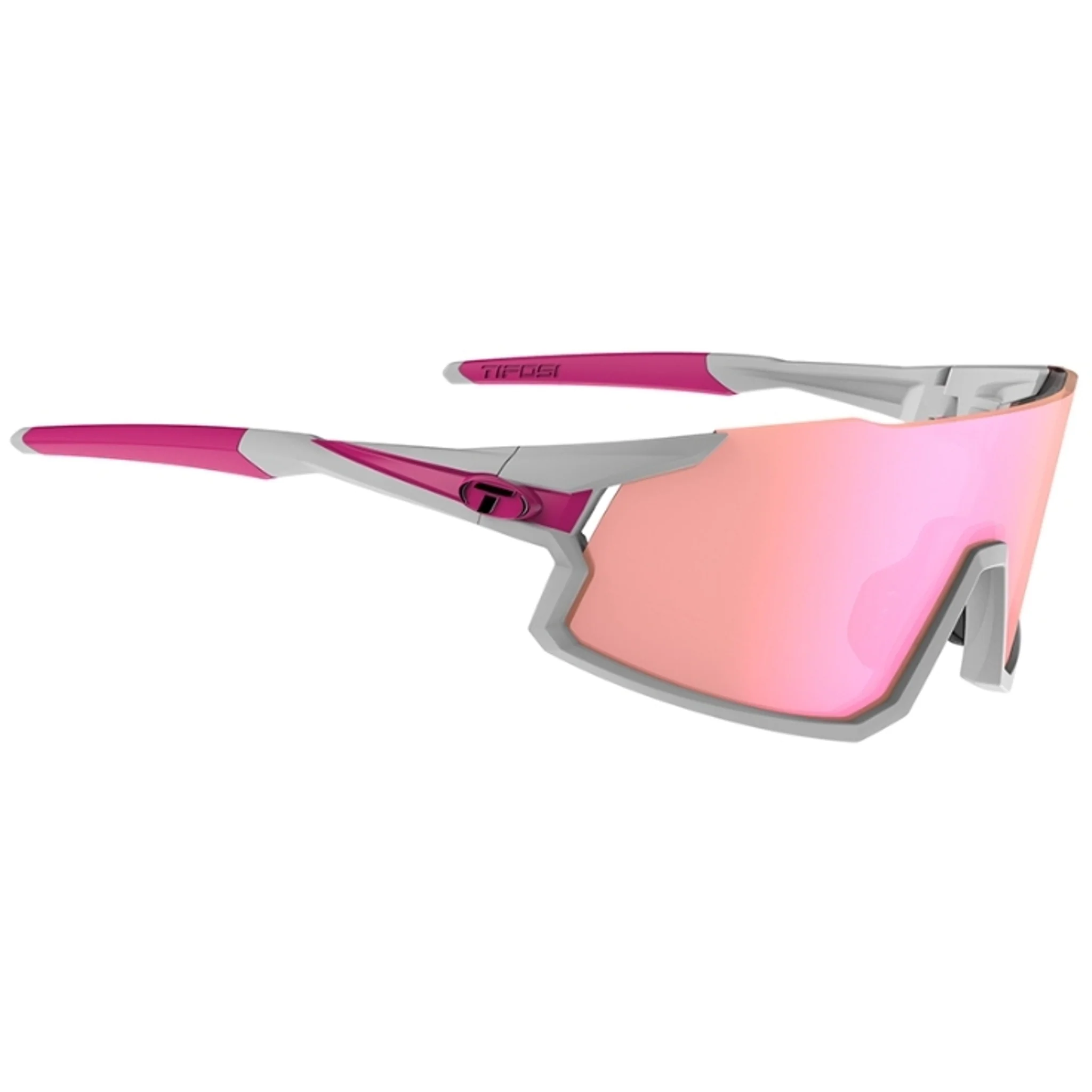 Tifosi Stash Sunglasses Race Pink With Clarion Pink, Red And Clear Lens - Image 3