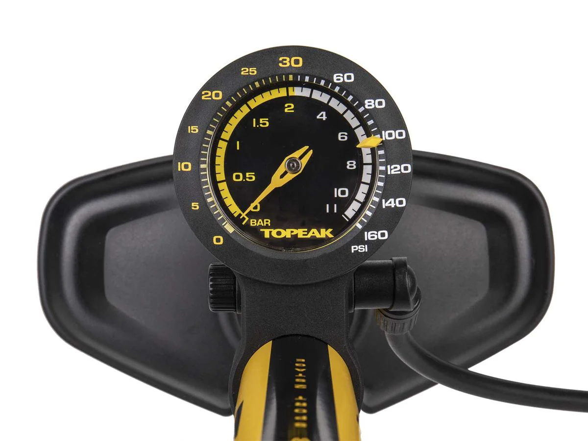 Topeak Floor Pump JoeBlow Sport 2Stage 2-stage swtich and pressure gauge, 160PSI/11 BAR 3 gauge - Image 5