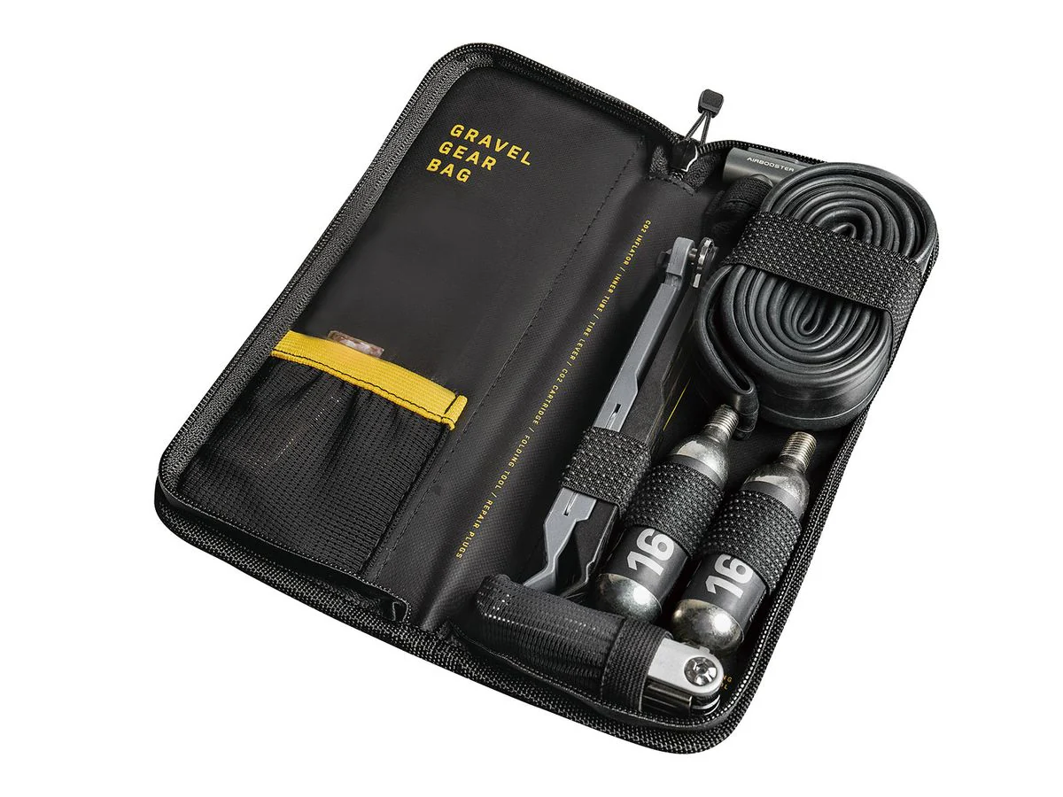 Topeak Frame Bag Gravel Gear bag w/ Power Lever X, Airbooster, Tubi 11 Mini Tool + 3pc Tyre repair plugs - Image 3