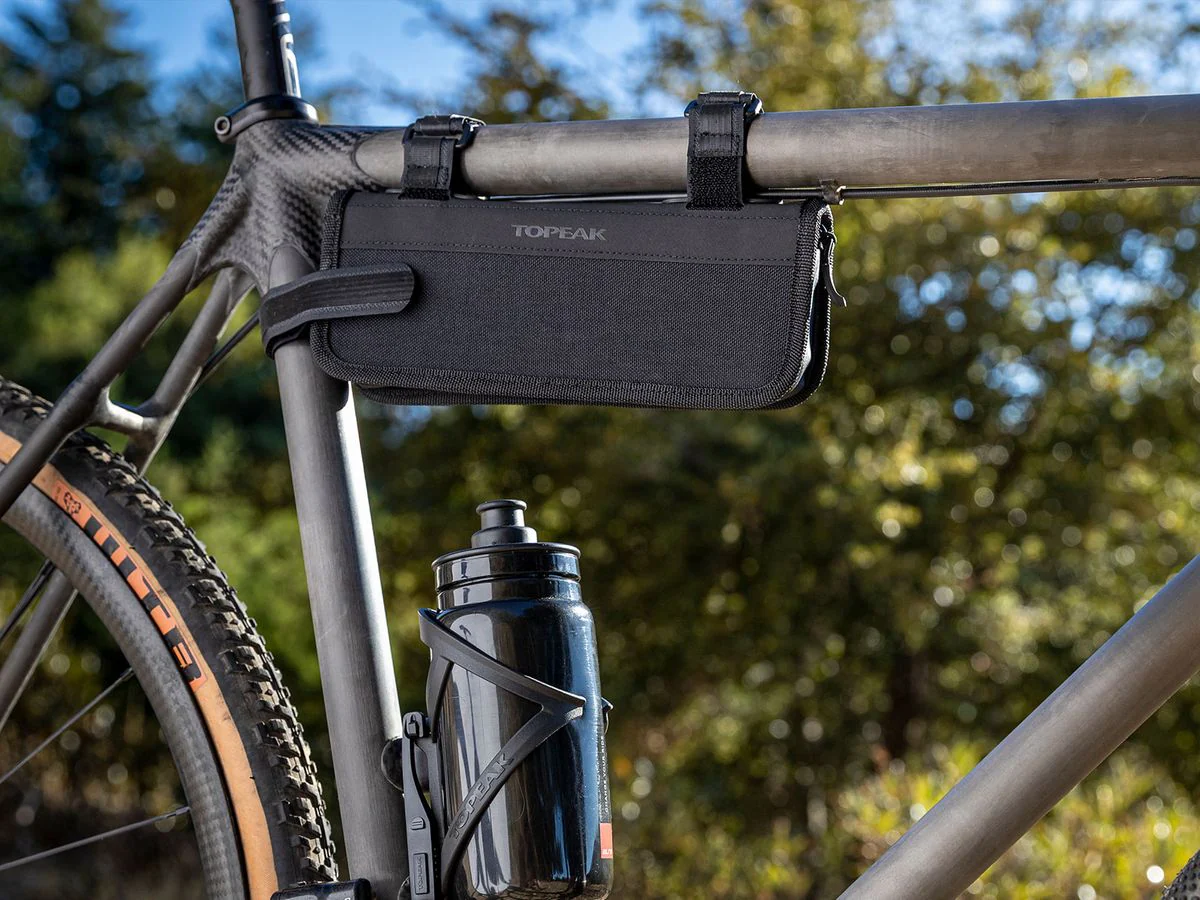 Topeak Frame Bag Gravel Gear bag w/ Power Lever X, Airbooster, Tubi 11 Mini Tool + 3pc Tyre repair plugs - Image 5