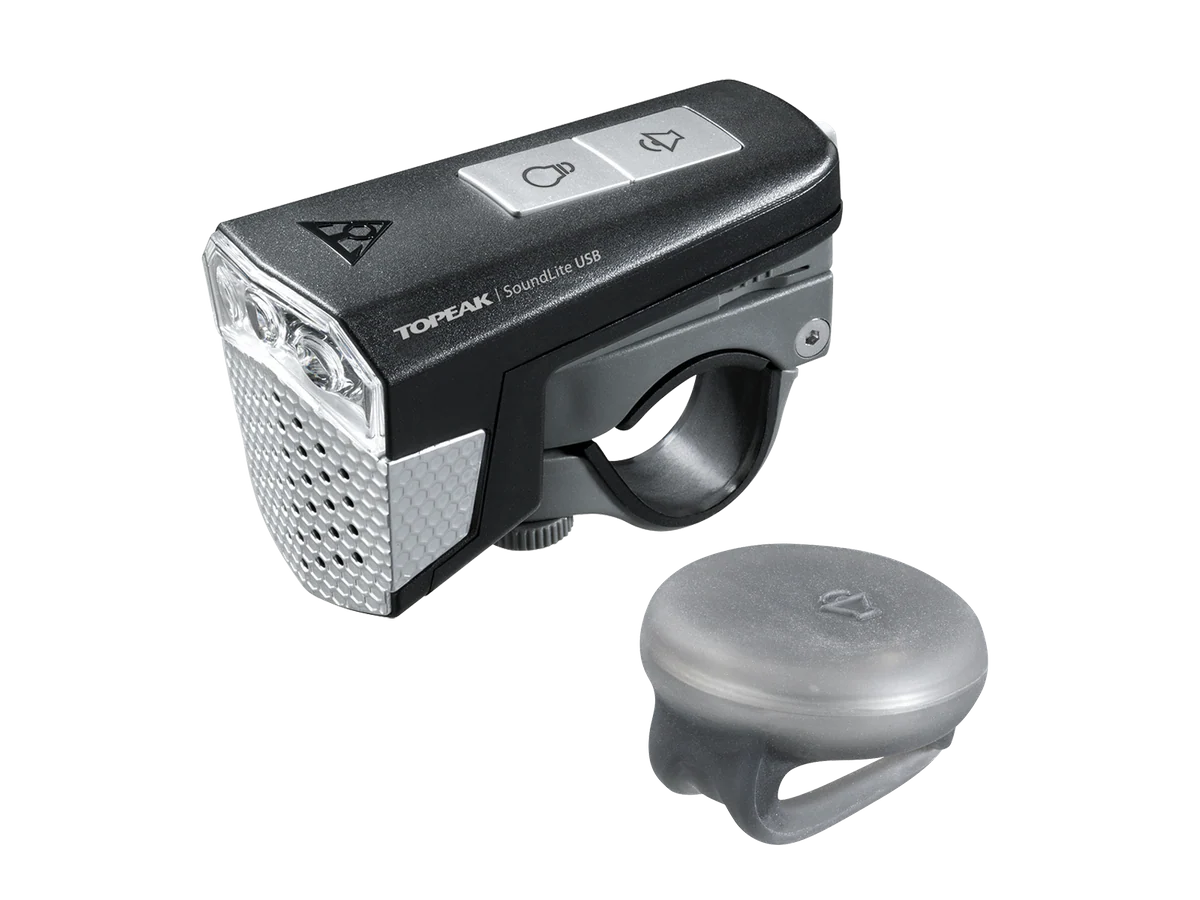 Topeak Light & Horn Soundlite USB 70 Lumens