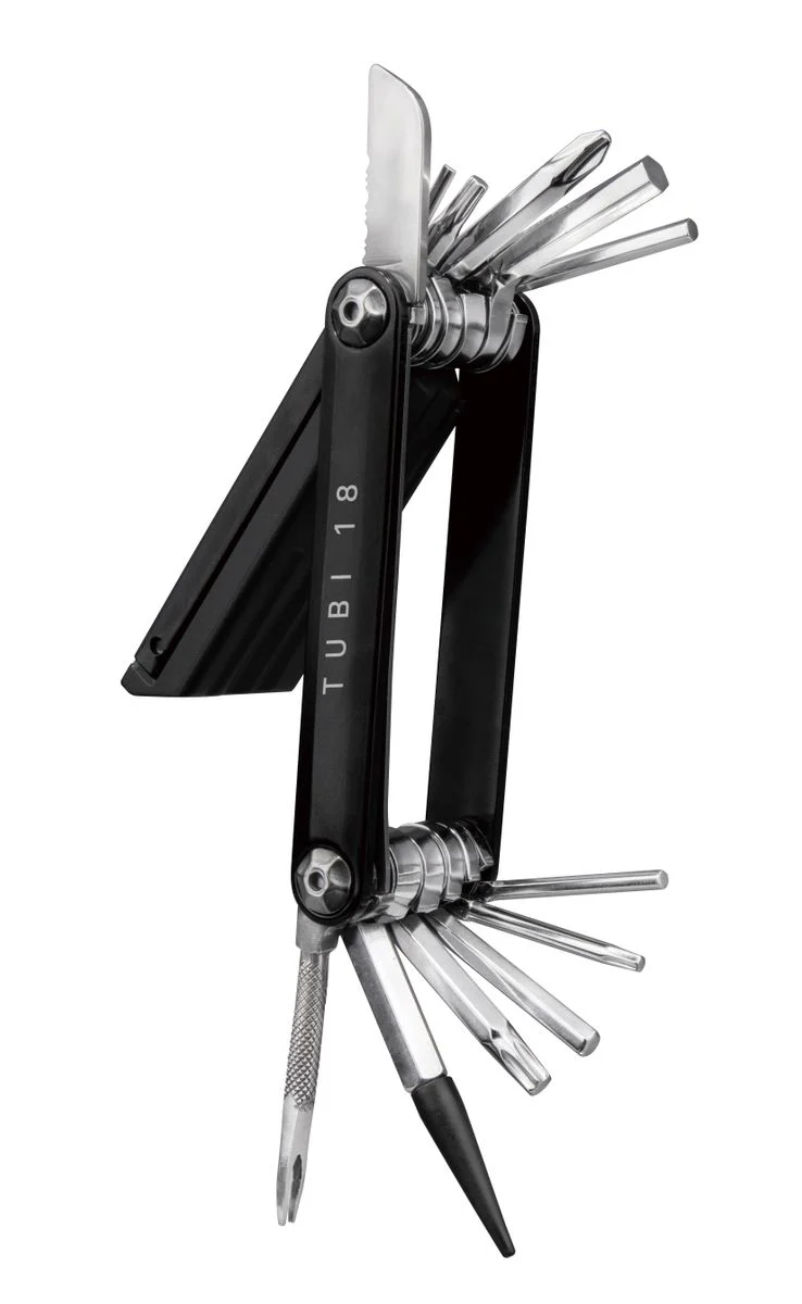 Topeak Multi Tool Tubi 18 functions w/ Tubeless Tire Repair 5pcs 3.5mm Repair Plugs w/o Bag Black - Image 2
