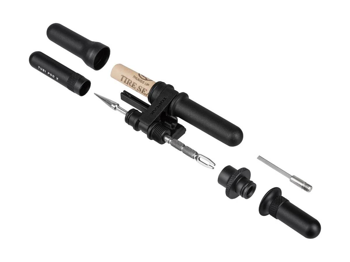 Topeak Tool Tubi-Pod X Aluminum capsule w/tubeless tire repair 3 pcs 3.5mm - Image 2