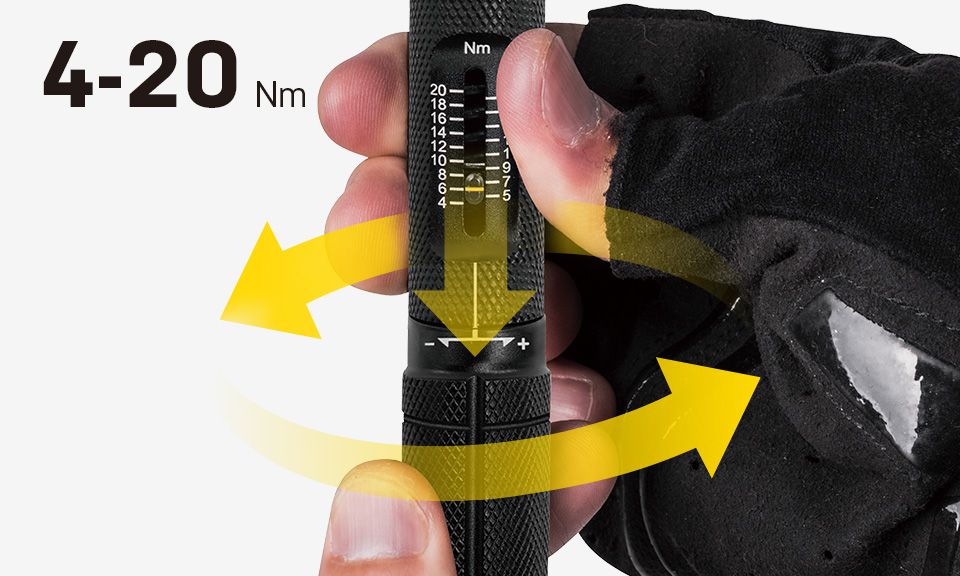 Topeak Workshop Tool Torq Stick Pro 4-20 Nm Torque Wrench - Image 9