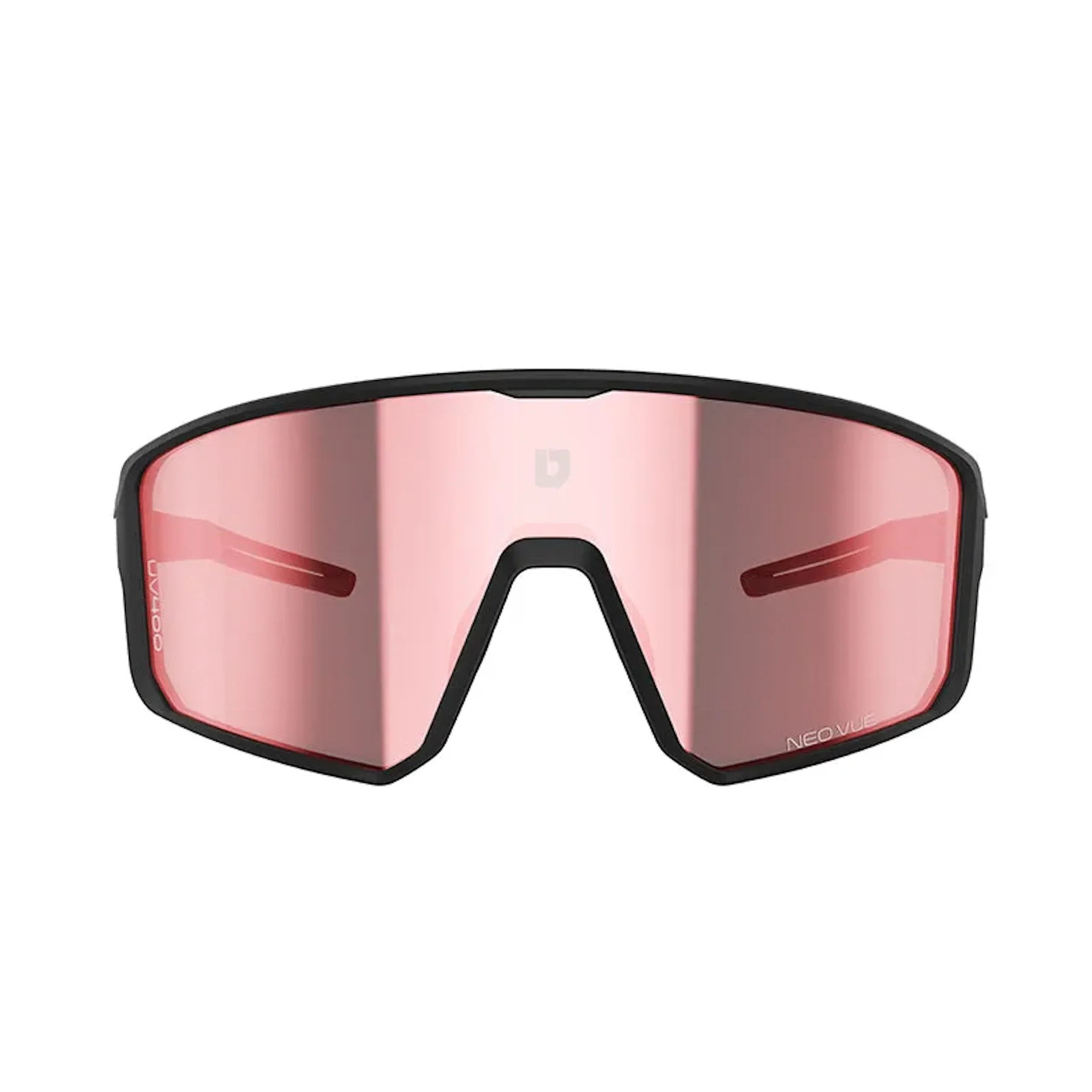 ULAC Neo Vue Luft Sunglasses Black/Rally Red + Clear Lens - Image 2