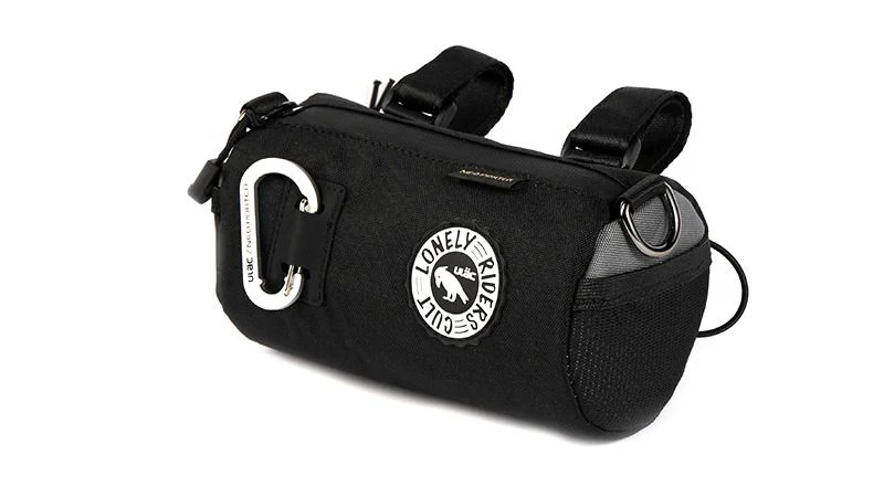 ULAC Handlebar Roll Bag 1.5L with Carabiner Black / Grey - Image 3