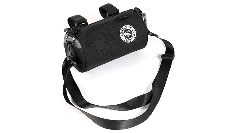 ULAC Handlebar Roll Bag 1.5L with Carabiner Black / Grey - Image 5