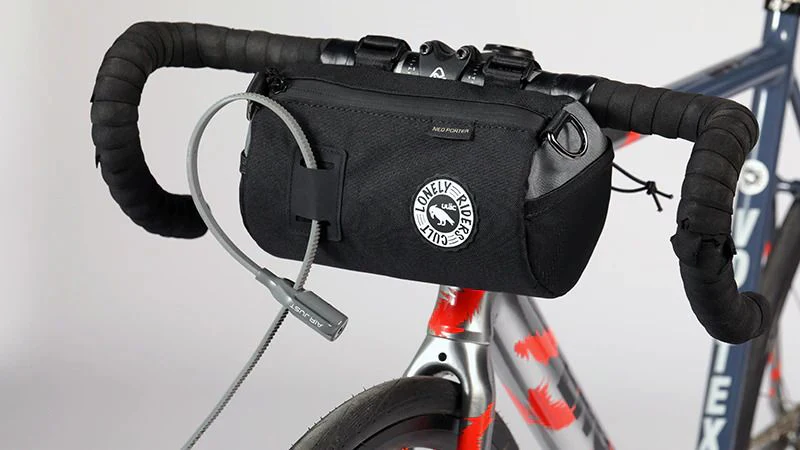 ULAC Handlebar Roll Bag 2.7L with Carabiner Black / Grey - Image 8