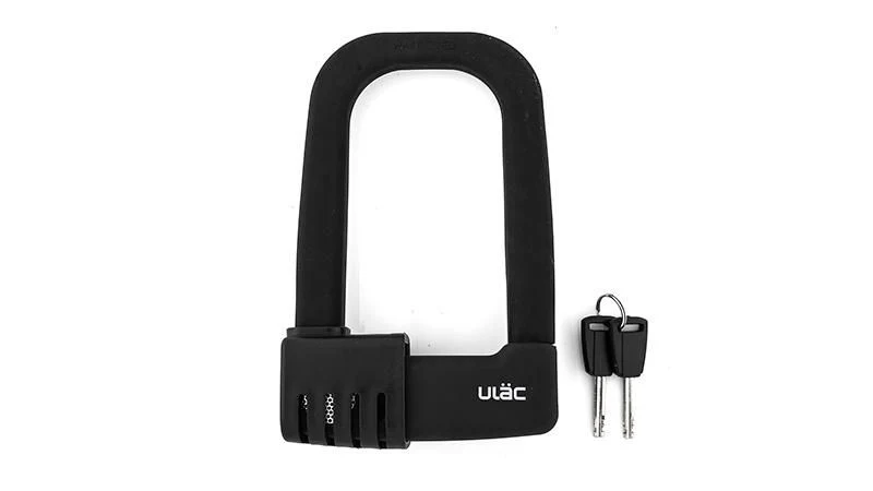 ULAC Lock Bangdogge U-Lock 110 Decibel Alarm Steel Shackle Key 83mm x 153mm Black - Image 2