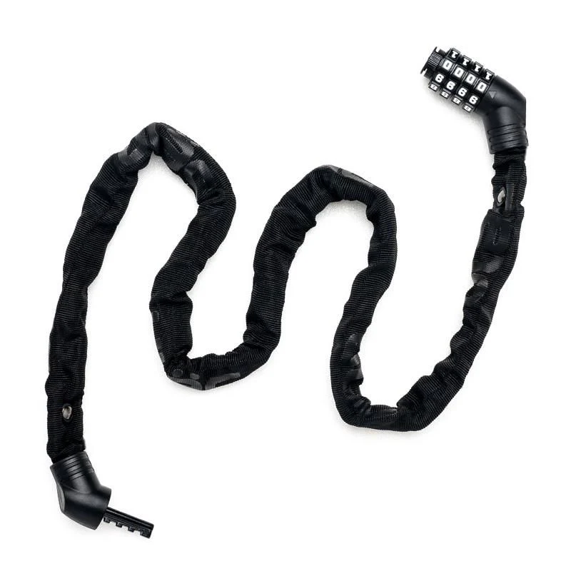 ULAC Lock Street Fighter Chain Hardened Steel Combo 5mm x 100cm Orange - Image 2