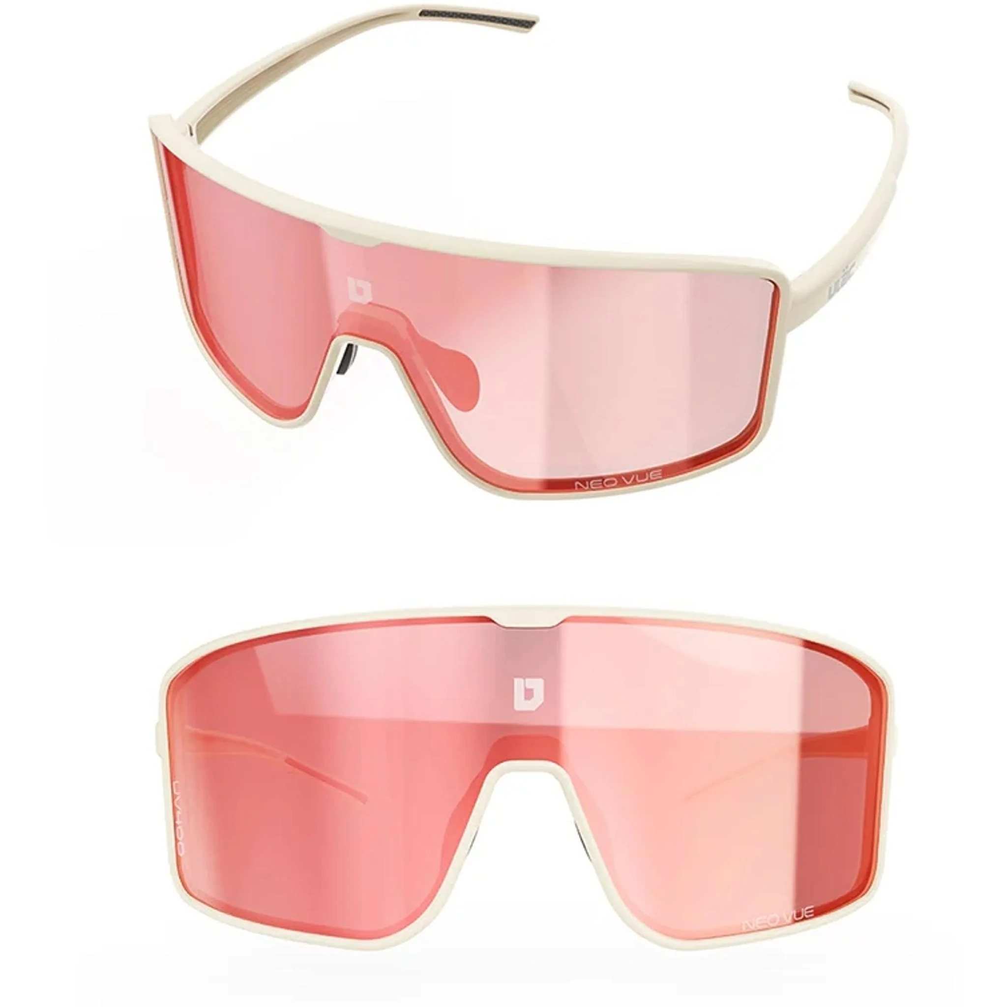 ULAC Neo Vue Otaku Sunglasses Off White/Rally Red Photochromic - Image 2