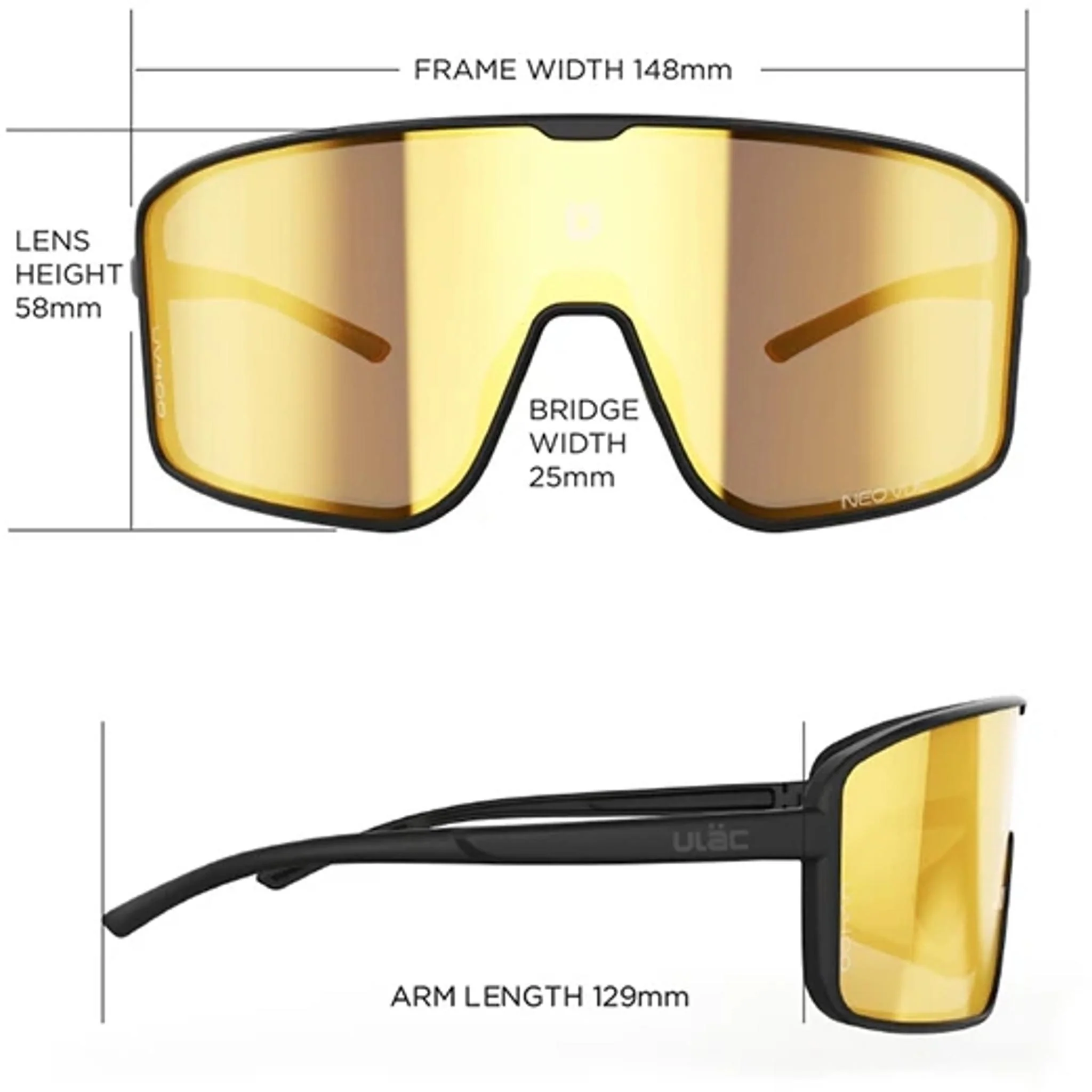 ULAC Neo Vue Otaku Sunglasses Off White/Rally Red Photochromic - Image 4