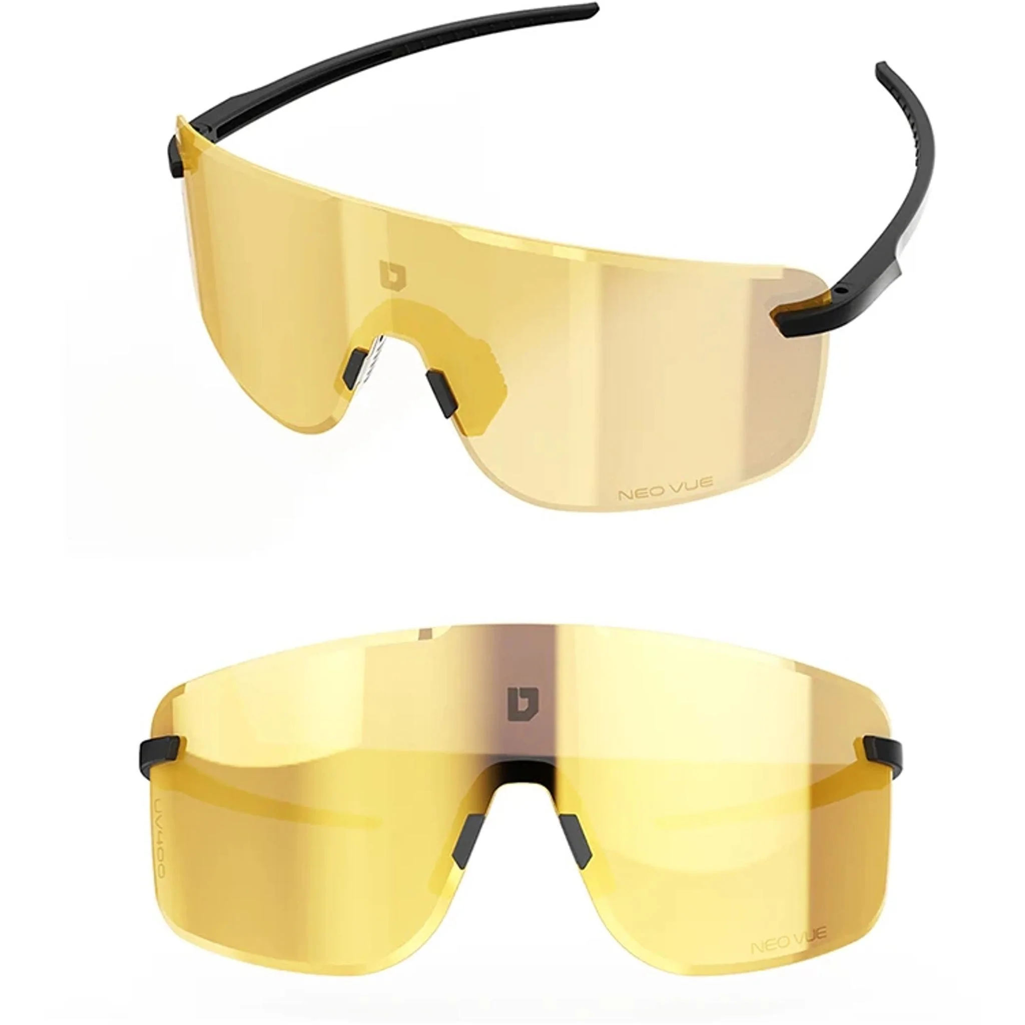 ULAC Neo Vue Visionar Sunglasses Jet Black/Champion Gold Photochromic - Image 2