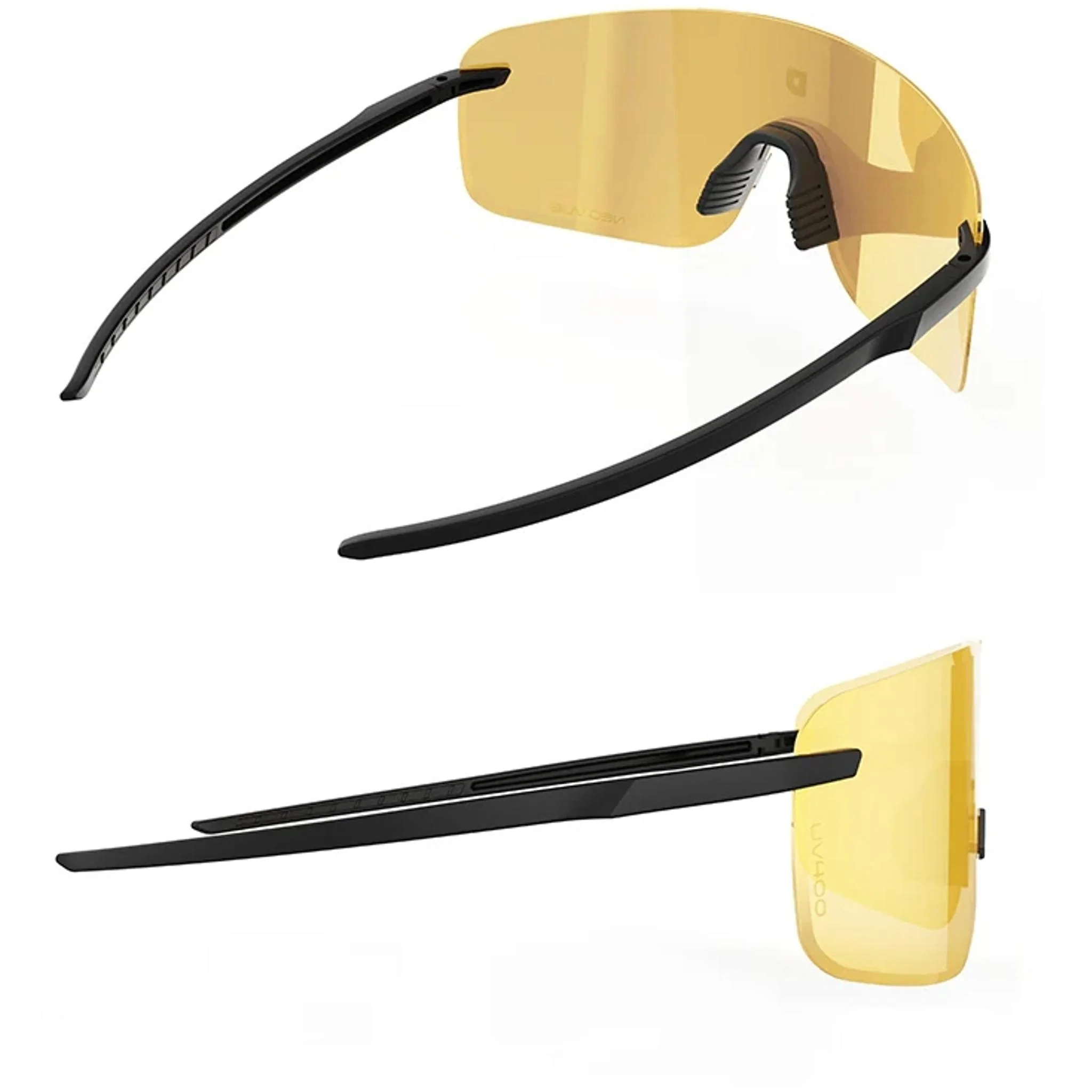 ULAC Neo Vue Visionar Sunglasses Jet Black/Champion Gold Photochromic - Image 3