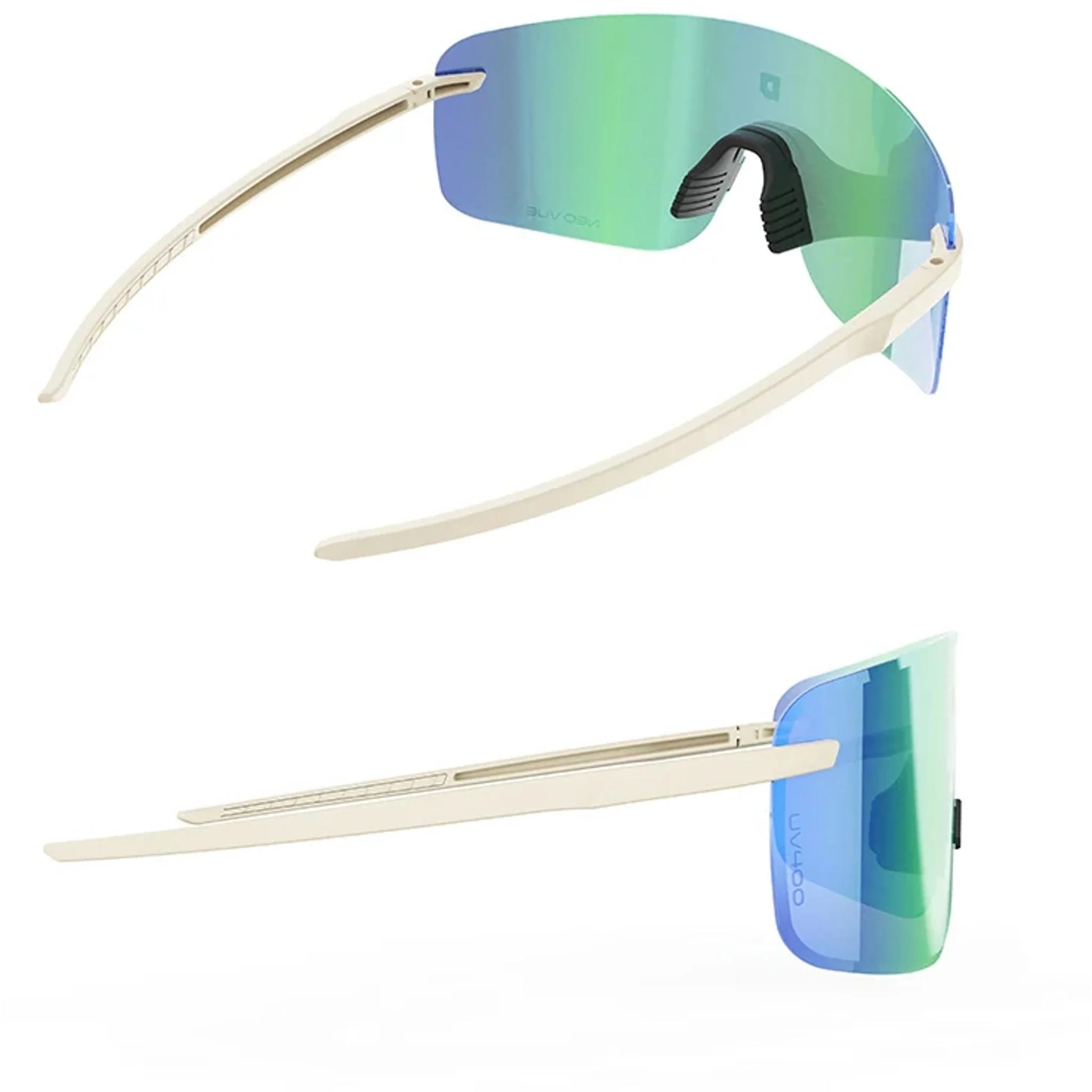 ULAC Neo Vue Visionar Sunglasses Off White/Boost Blue Photochromic - Image 3