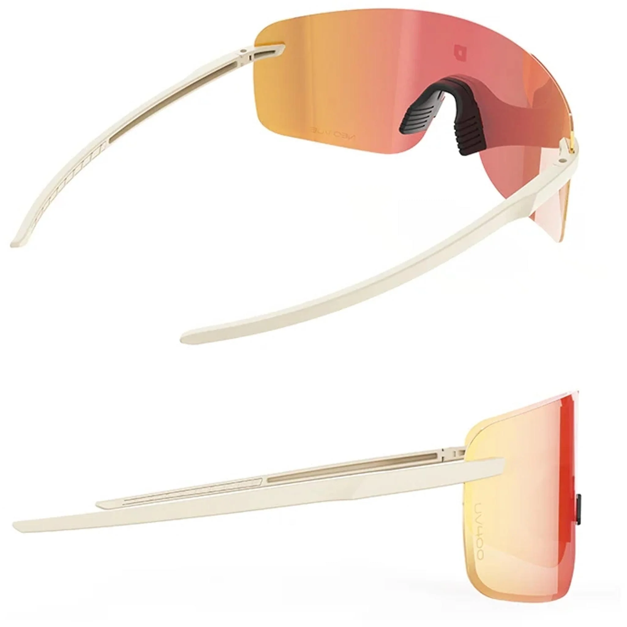ULAC Neo Vue Visionar Sunglasses Off White/Rally Red Photochromic - Image 3