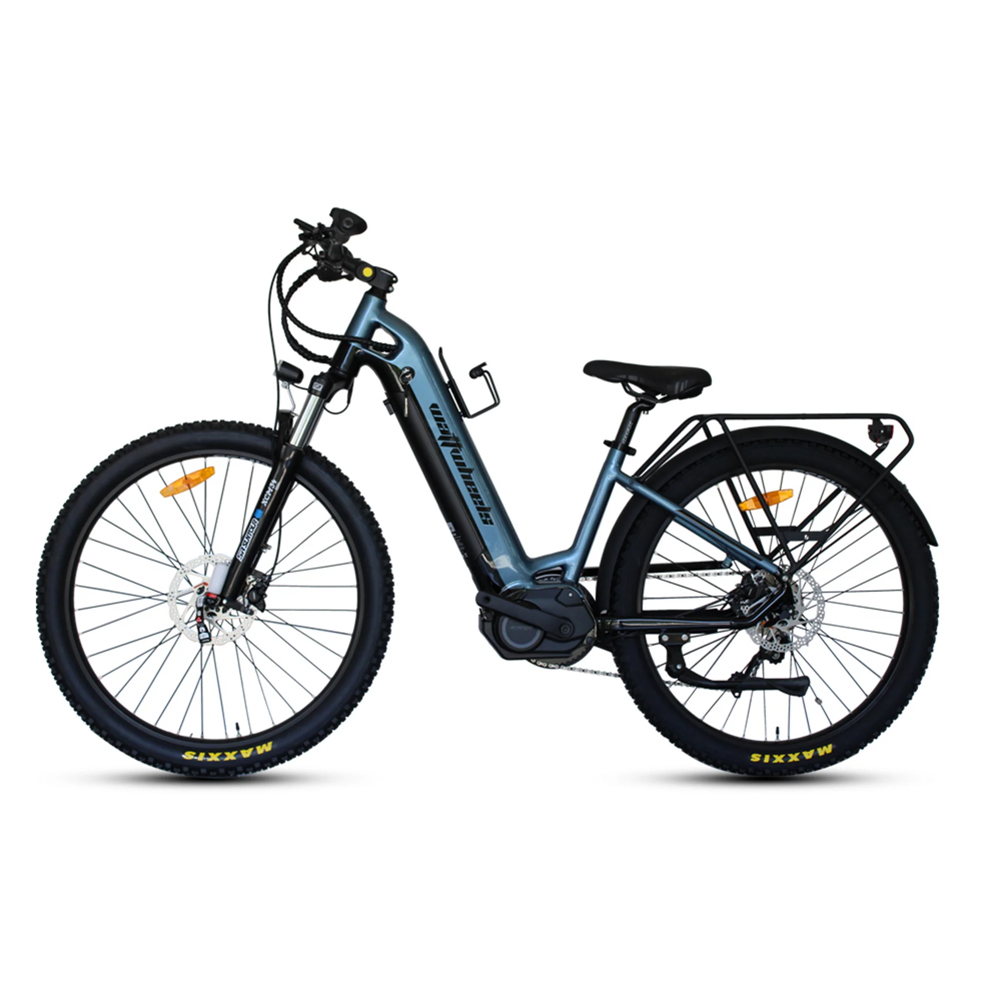 Watt Wheels Bighorn LS Electric Bike 720Wh Battery Gloss Stone Blue - Image 3