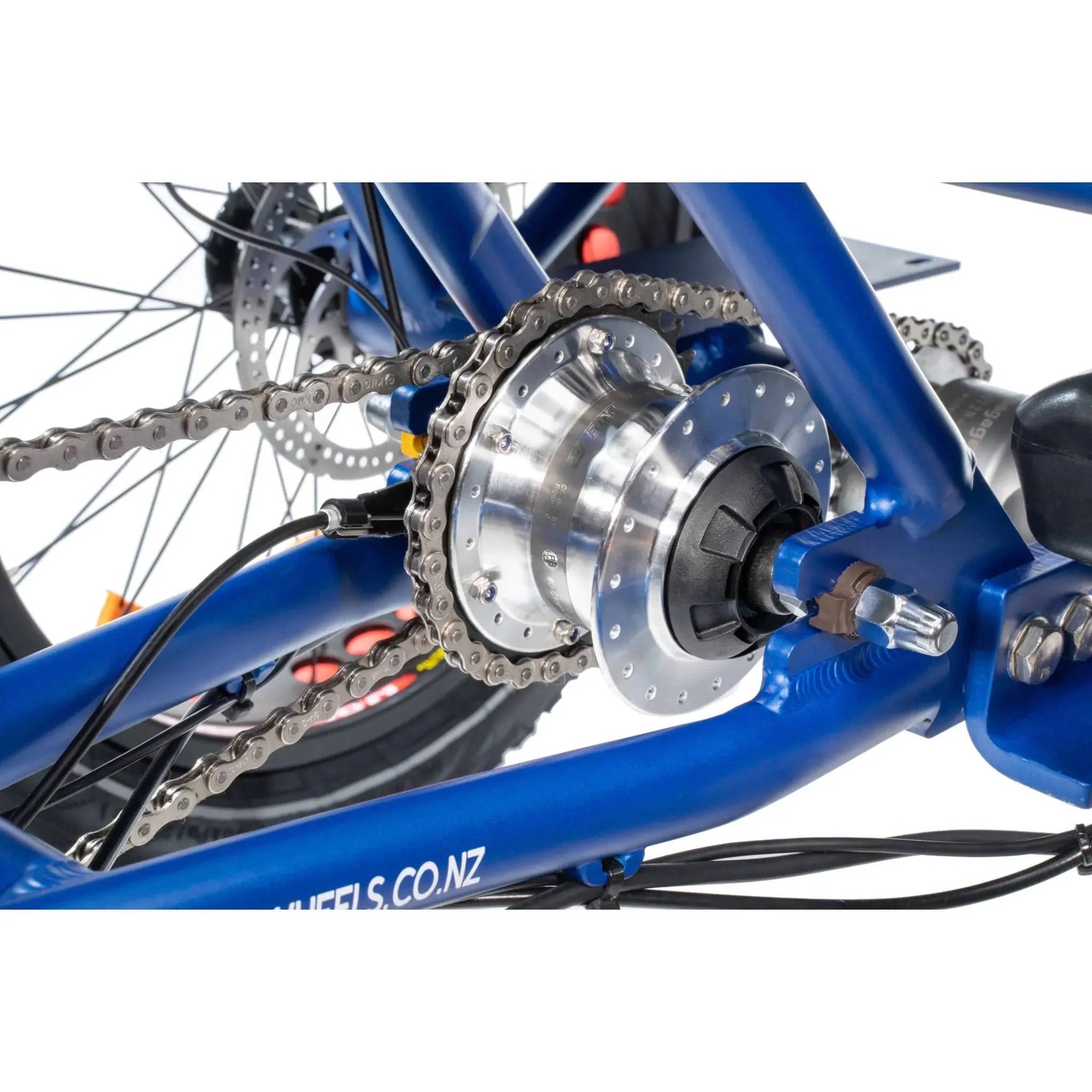 Wattwheels Trike XT Electric Cargo Trike 499Wh Battery Matte Blue - Image 2
