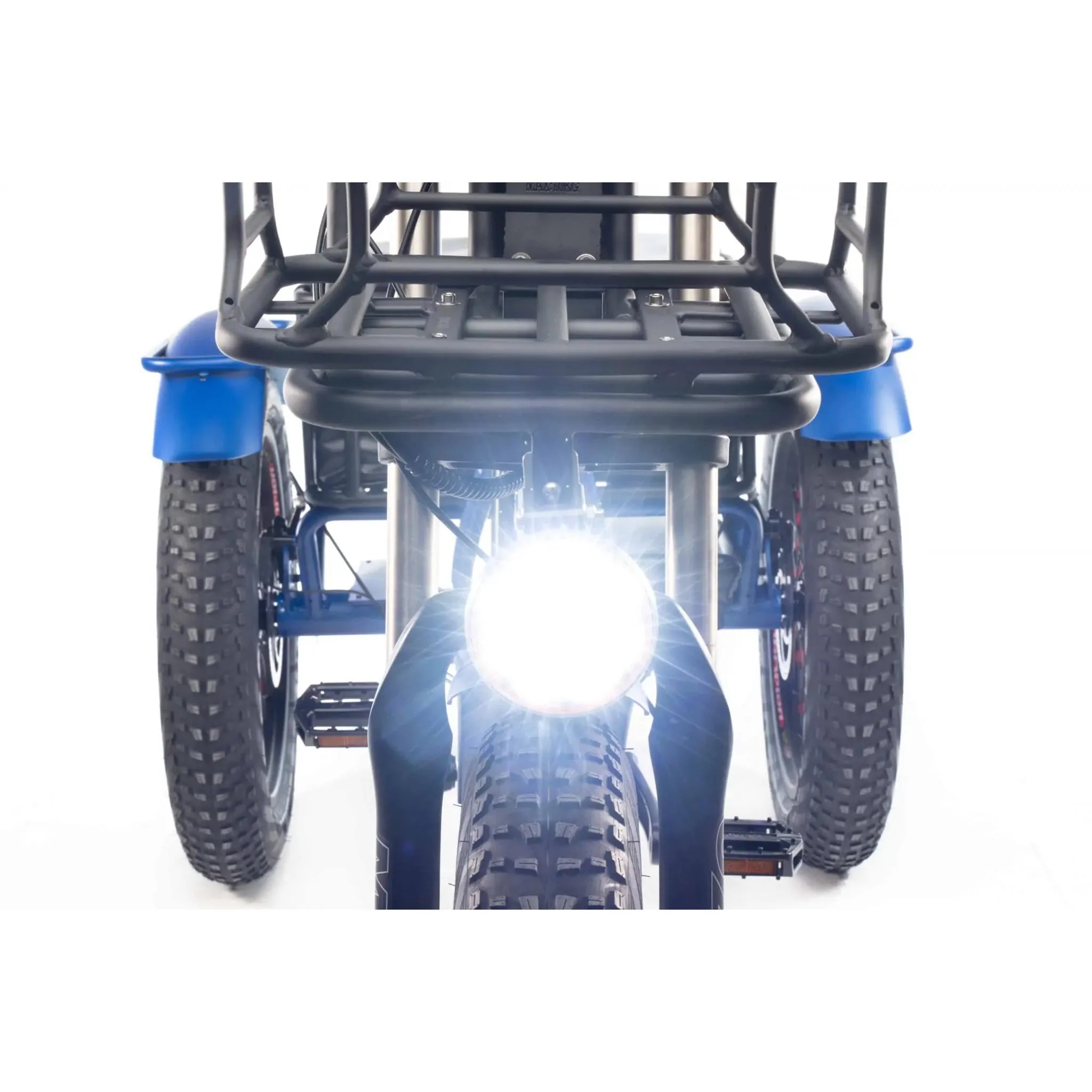 Wattwheels Trike XT Electric Cargo Trike 499Wh Battery Matte Blue - Image 3