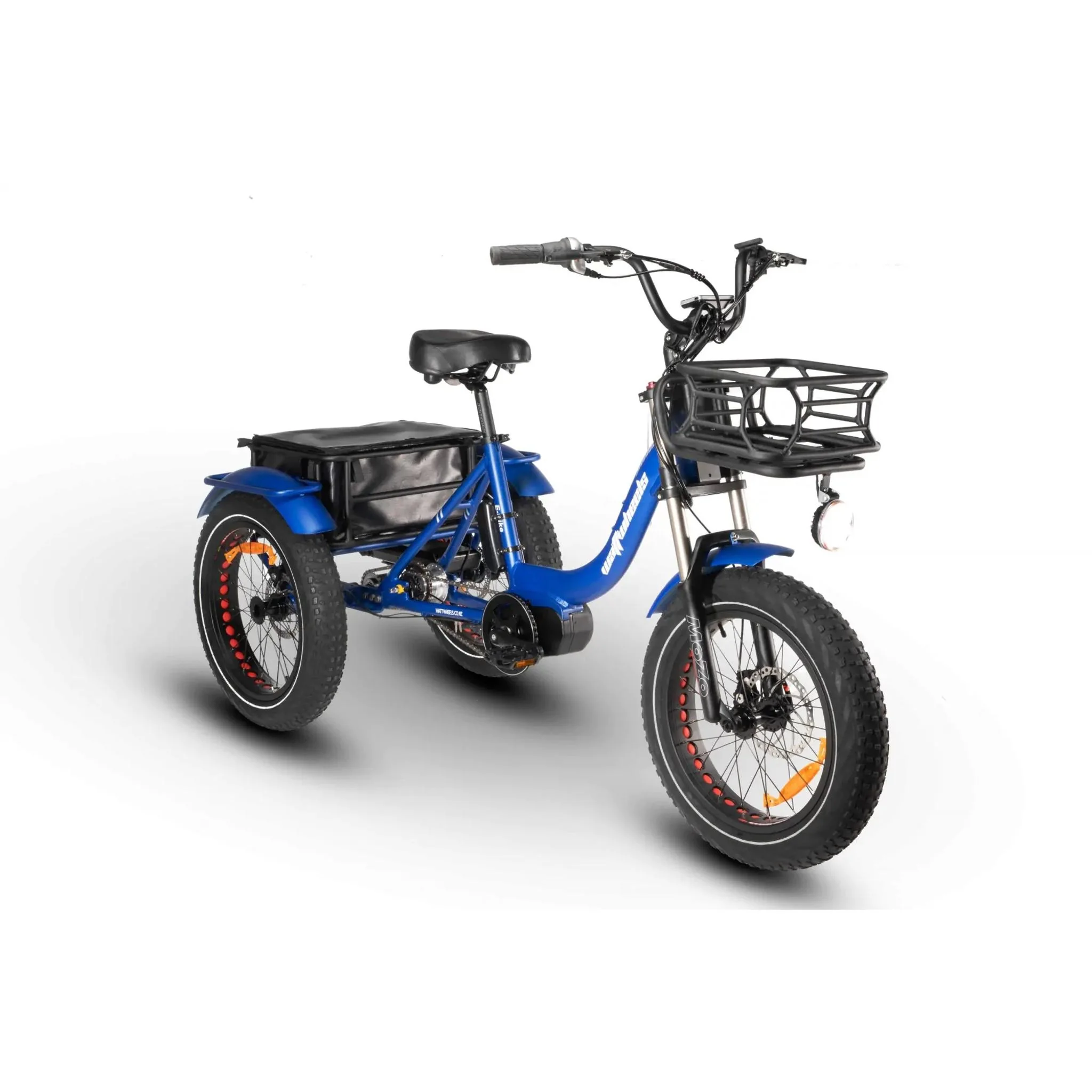Wattwheels Trike XT Electric Cargo Trike 499Wh Battery Matte Blue - Image 4
