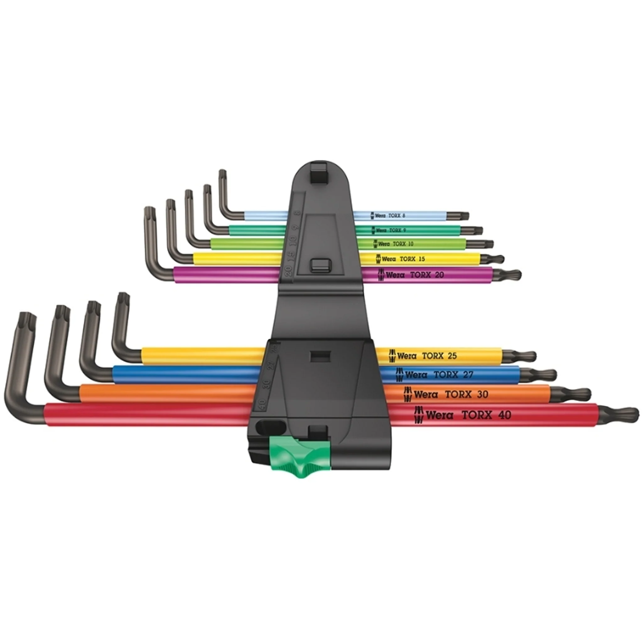 Wera L-Key Set Long For Torx Screws Multicolour 9 Pieces - Image 2