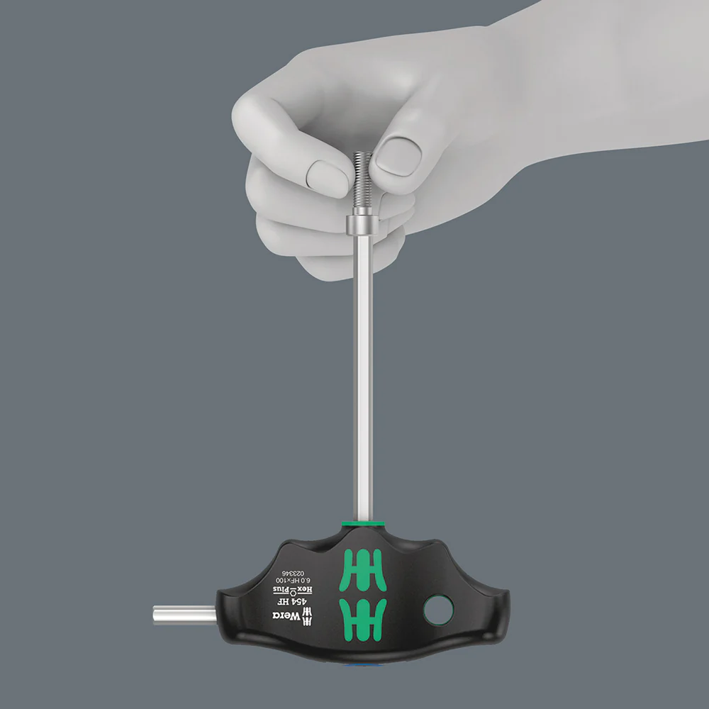 Wera 454/7 T-Handle Hex-Plus T-Handle Holding Function 7 Piece Tool Set - Image 5