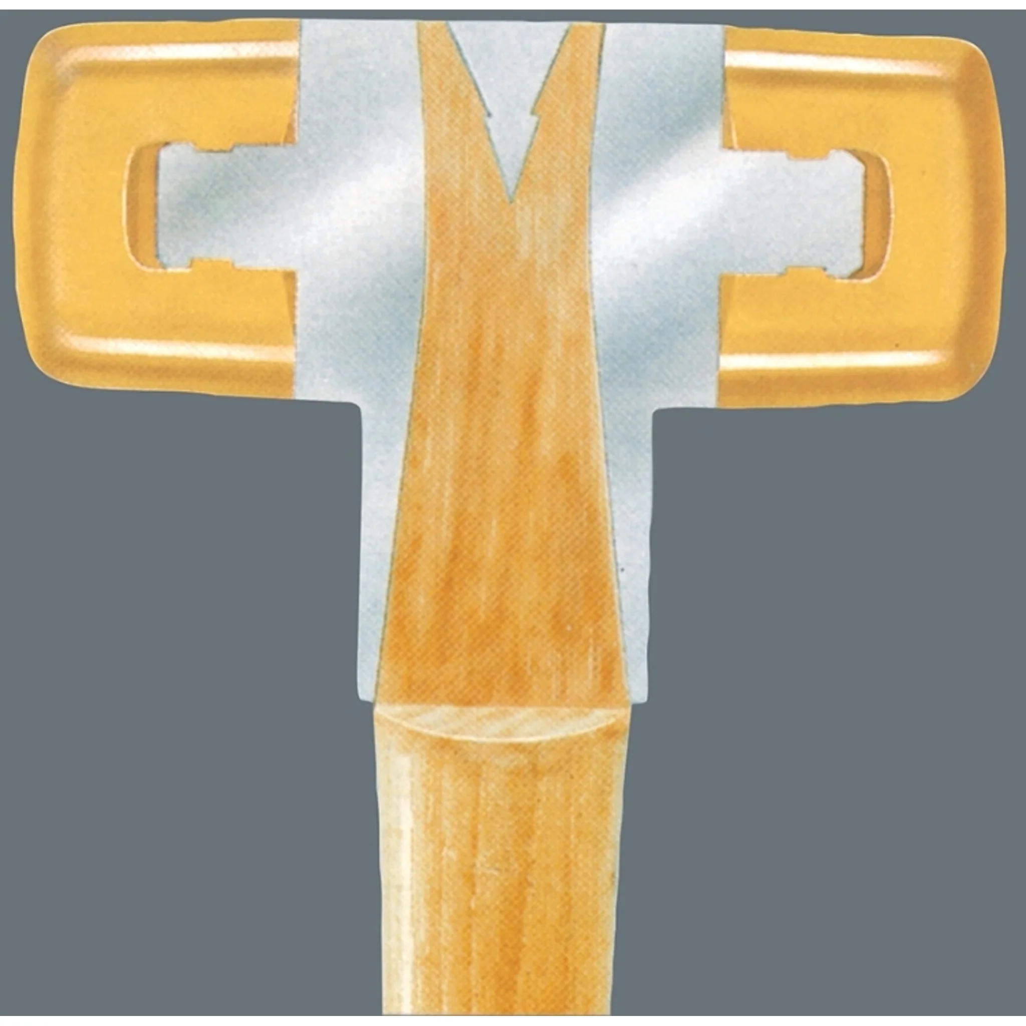Wera Soft-Faced Hammer with Cellidor Head Sections 36mm - Image 4
