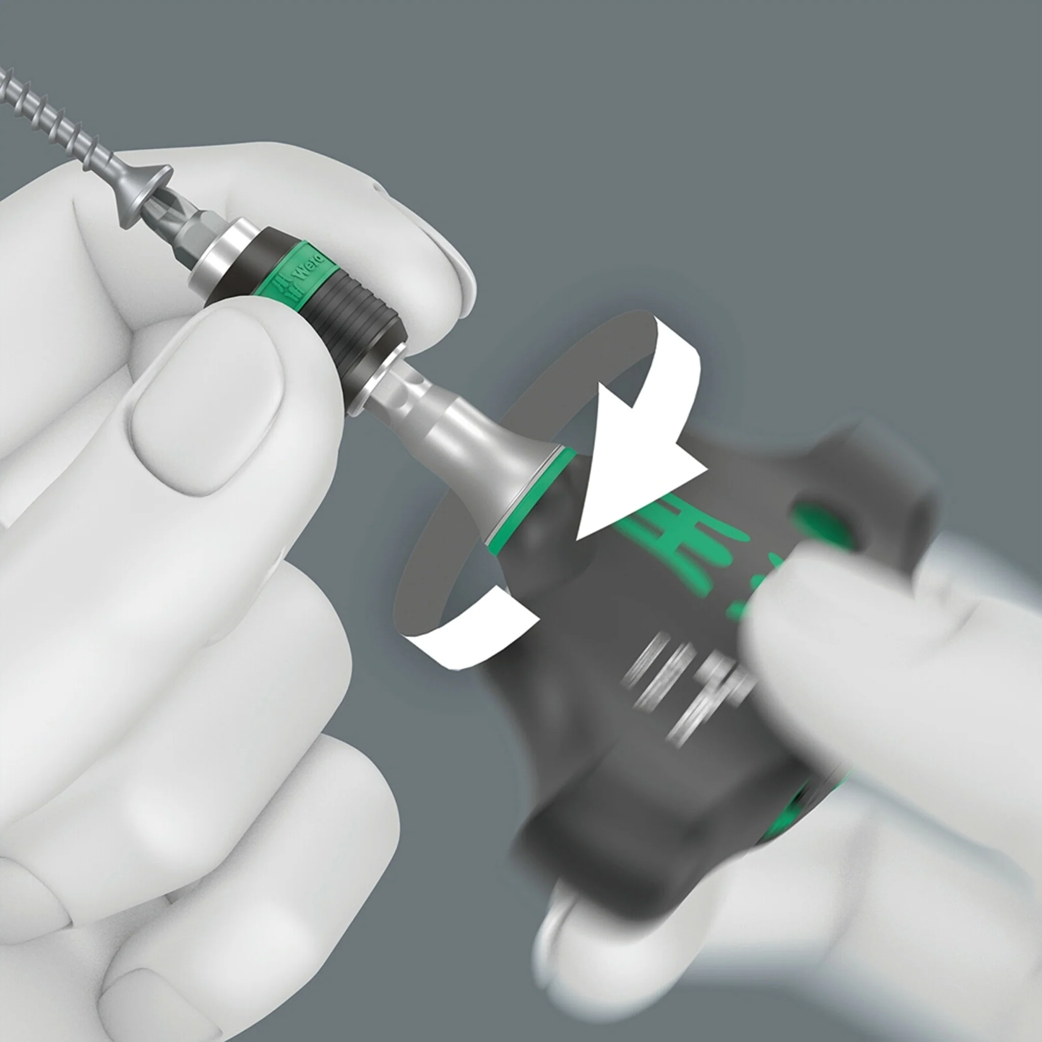 Wera T-Handle Bit Holding Screwdriver with Ratchet Function - Image 5
