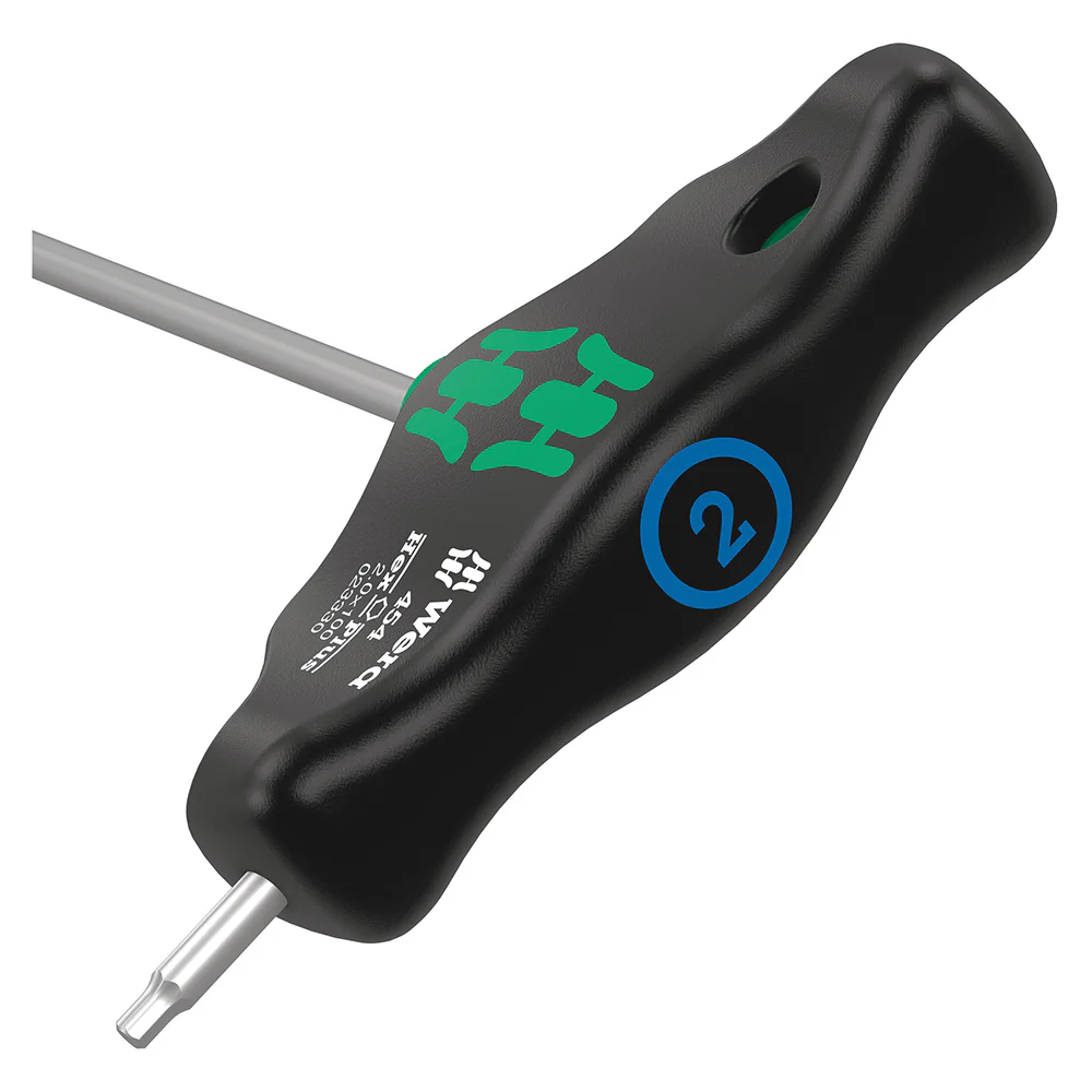 Wera Series 400 T-Handle Hex Tool With Holding Function 8mm x 100mm - Image 2