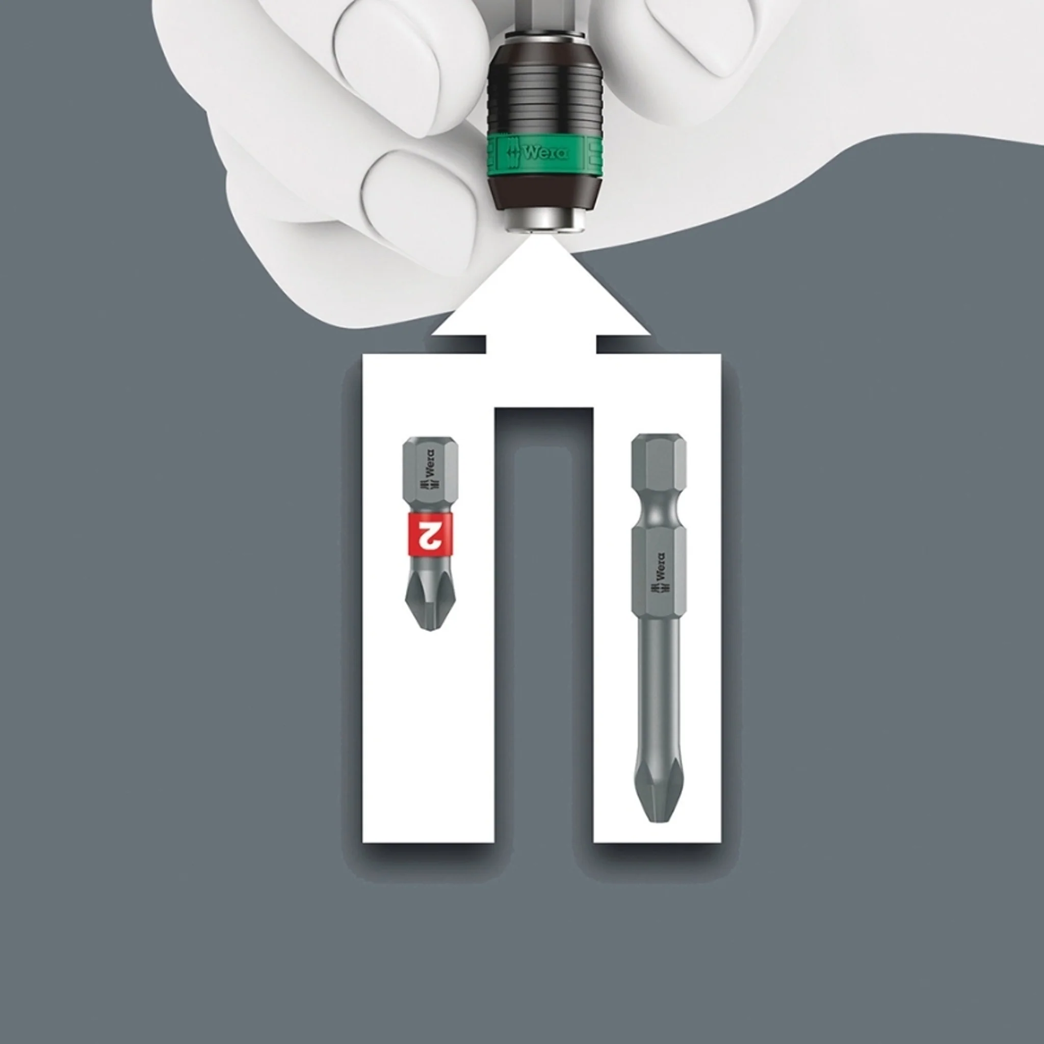 Wera Tap Bits Set M3-M10 7 Pieces - Image 5