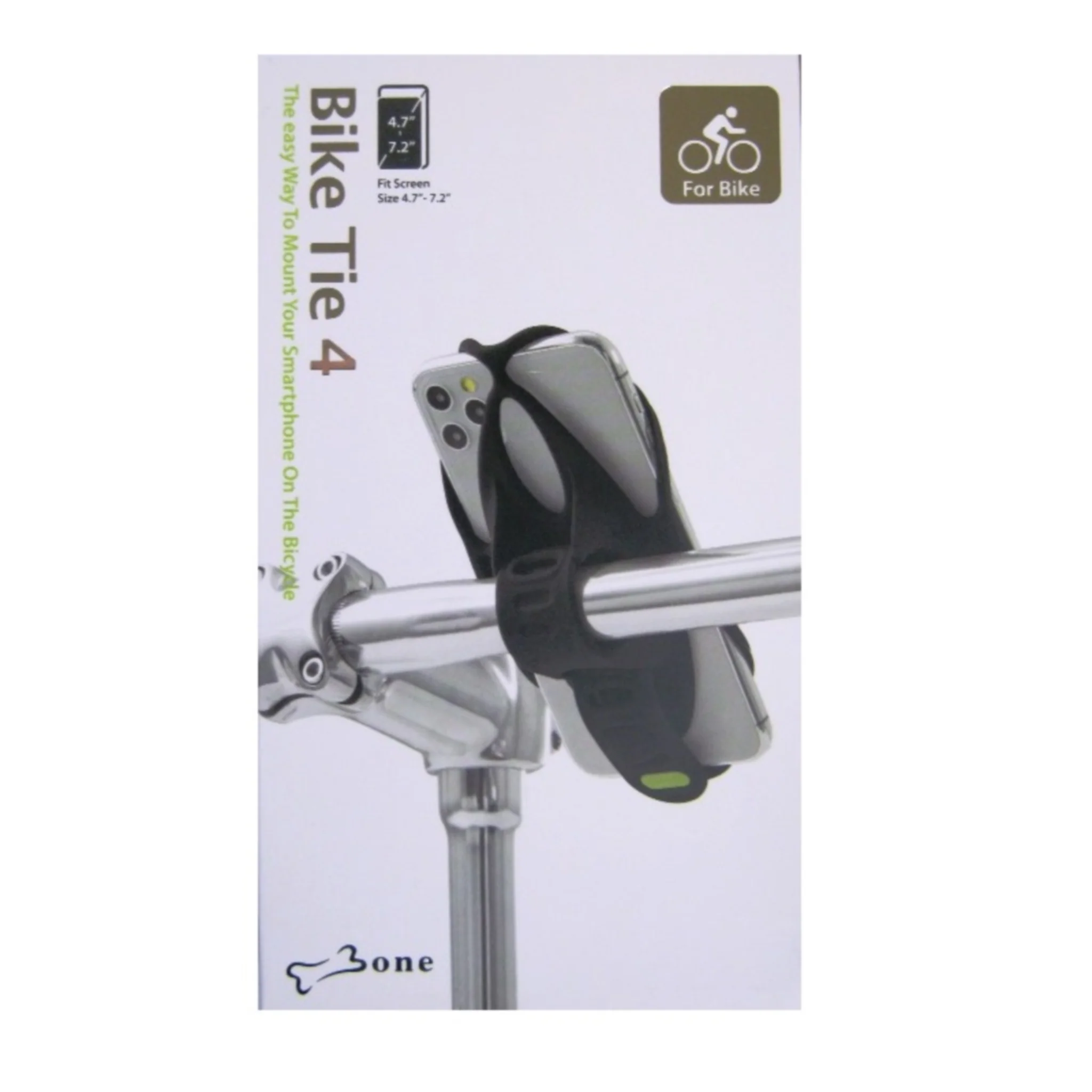 Bike Tie 4 Smartphone Handlebar Holder 4.7'' to 7.2'' Black - Image 4